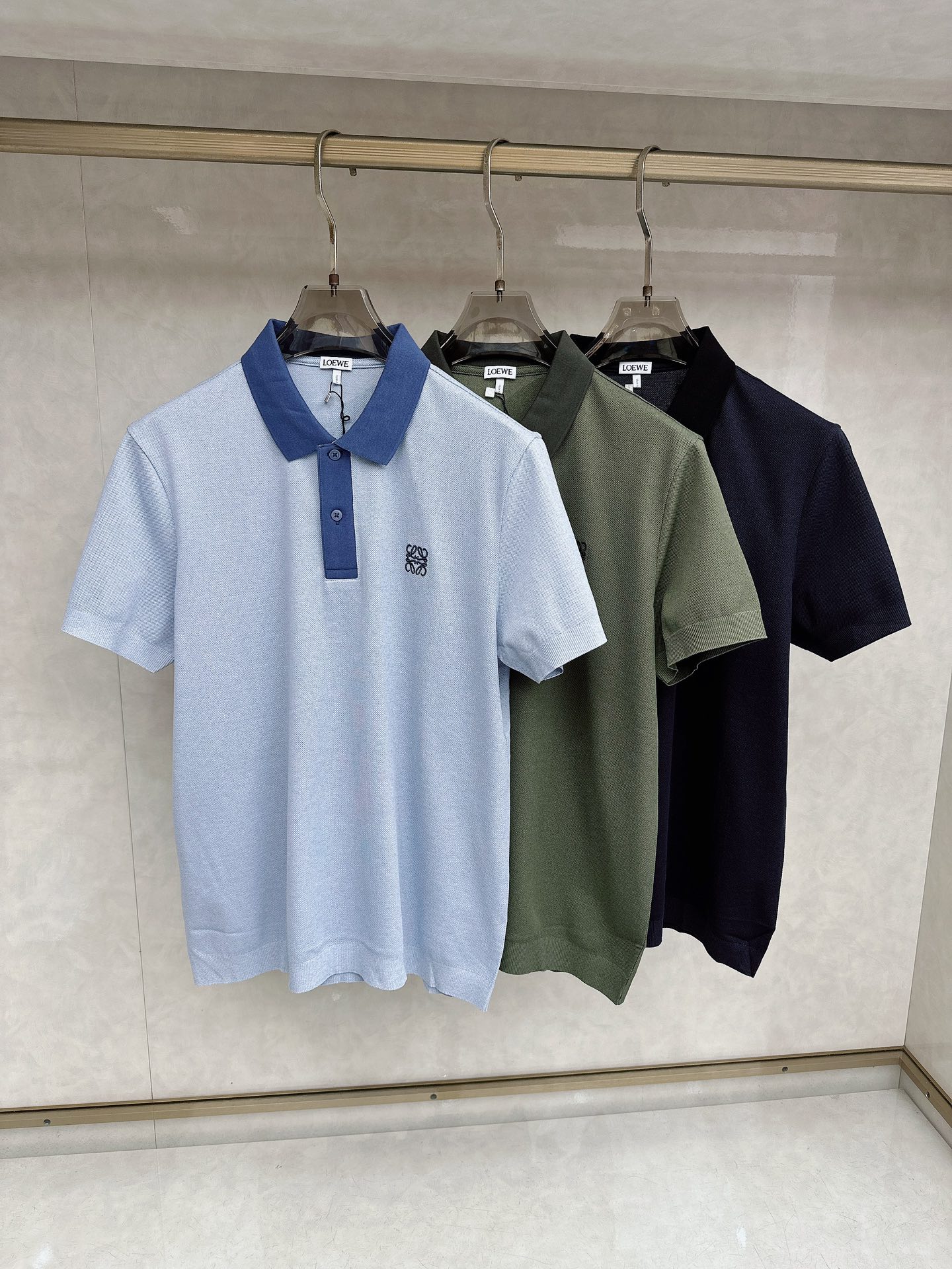 罗意威 🔥🔥高级定制 26ss春夏新款翻领POLO短袖T恤 原版定制 面料选用进口珠地棉 轻薄透气 上身