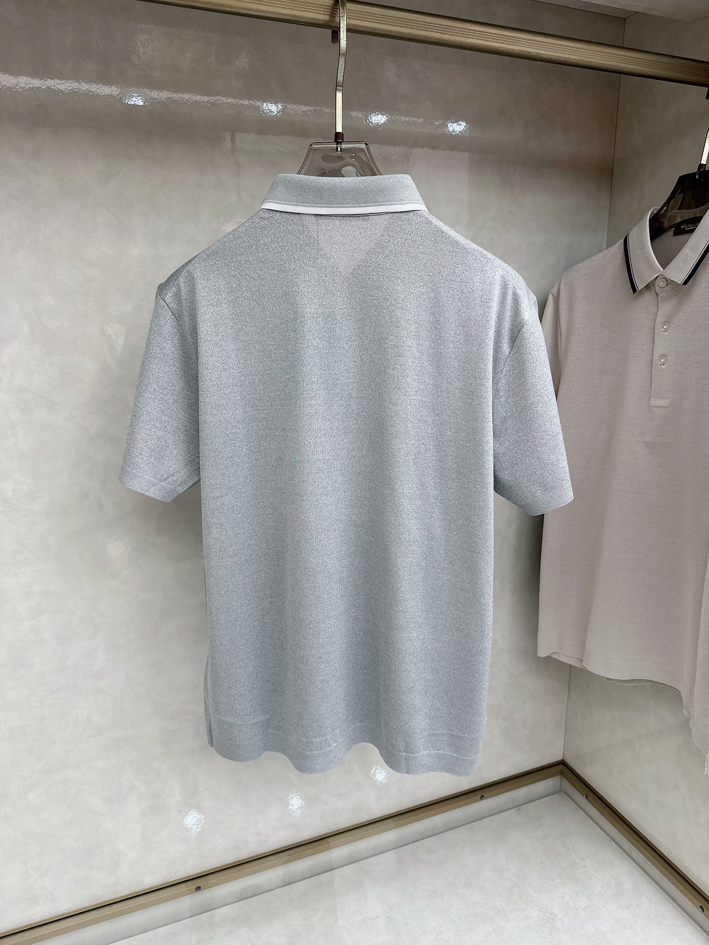 loro Piana 上新 26ss loro Piana 春夏新款花灰起脚平纹短袖 原版定制 轻薄透气