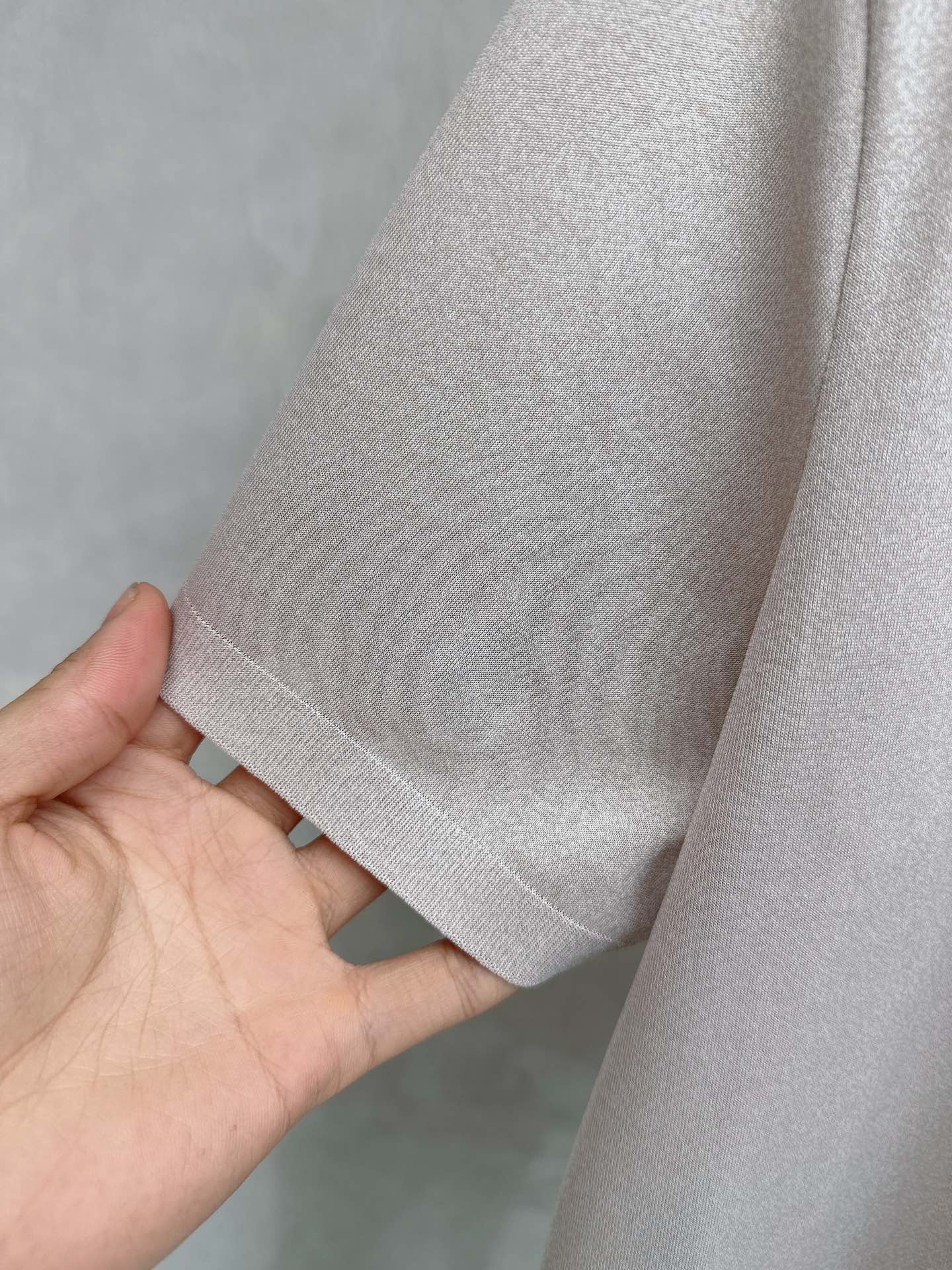 loro Piana 上新 26ss loro Piana 春夏新款花灰起脚平纹短袖 原版定制 轻薄透气