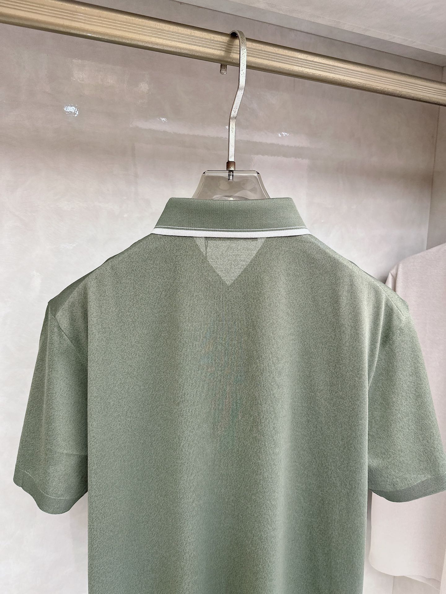 loro Piana 上新 26ss loro Piana 春夏新款花灰起脚平纹短袖 原版定制 轻薄透气