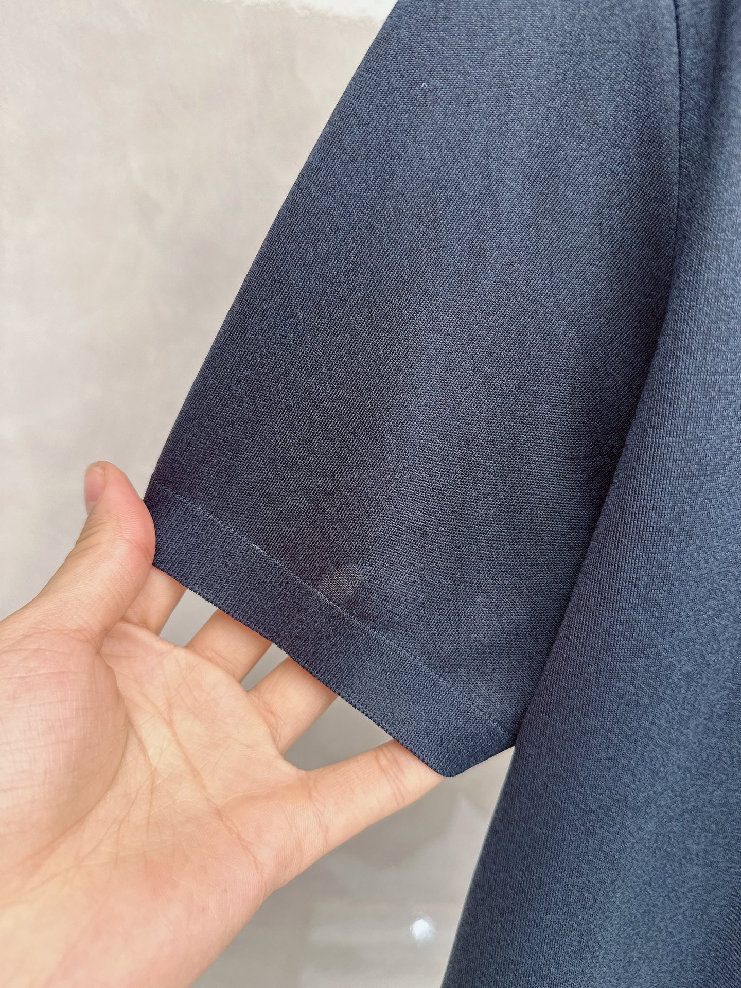 loro Piana 上新 26ss loro Piana 春夏新款花灰起脚平纹短袖 原版定制 轻薄透气