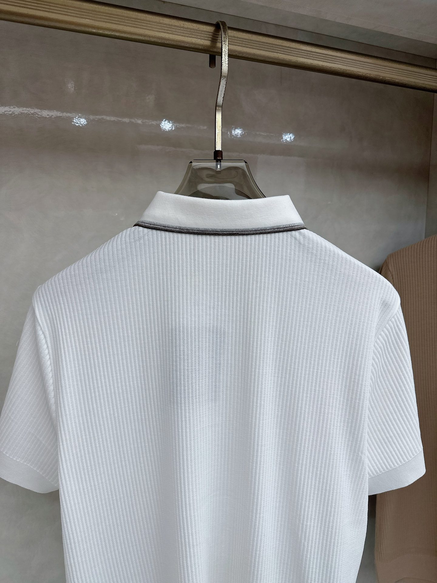 -loro Piana 26春夏新款冰感竖纹针织面料，打造立体质感，告别平面单调，视觉触感双高级，金属拉