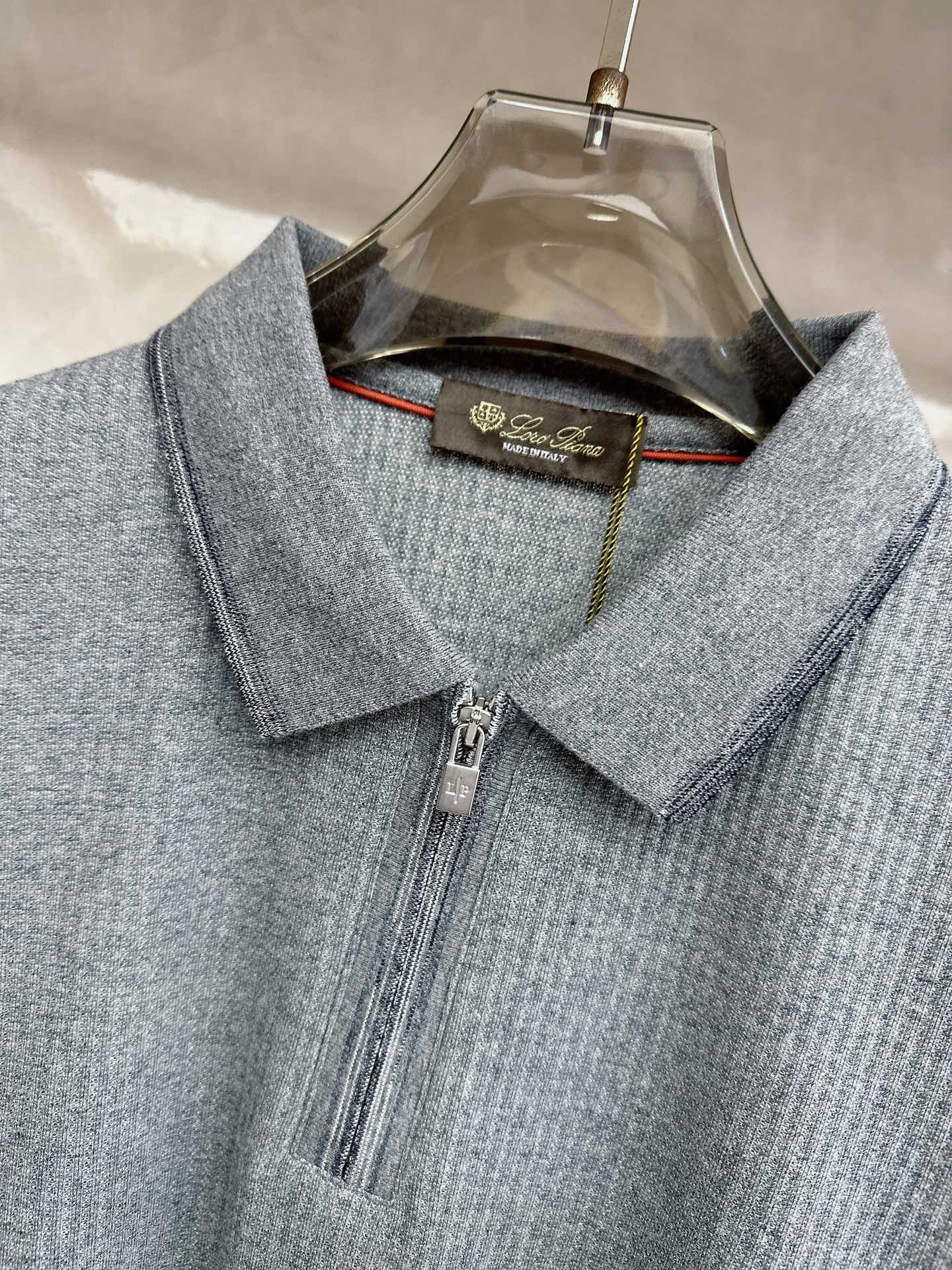 -loro Piana 26春夏新款冰感竖纹针织面料，打造立体质感，告别平面单调，视觉触感双高级，金属拉