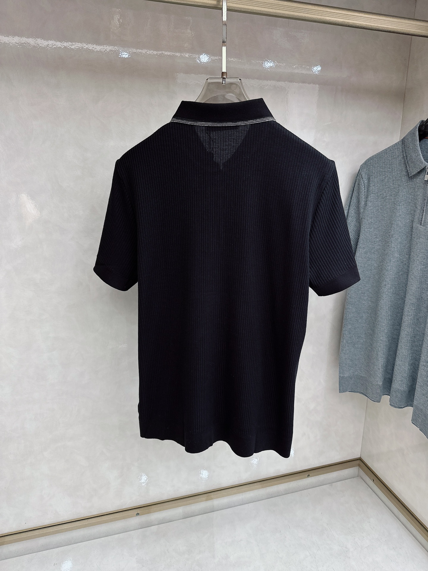 -loro Piana 26春夏新款冰感竖纹针织面料，打造立体质感，告别平面单调，视觉触感双高级，金属拉