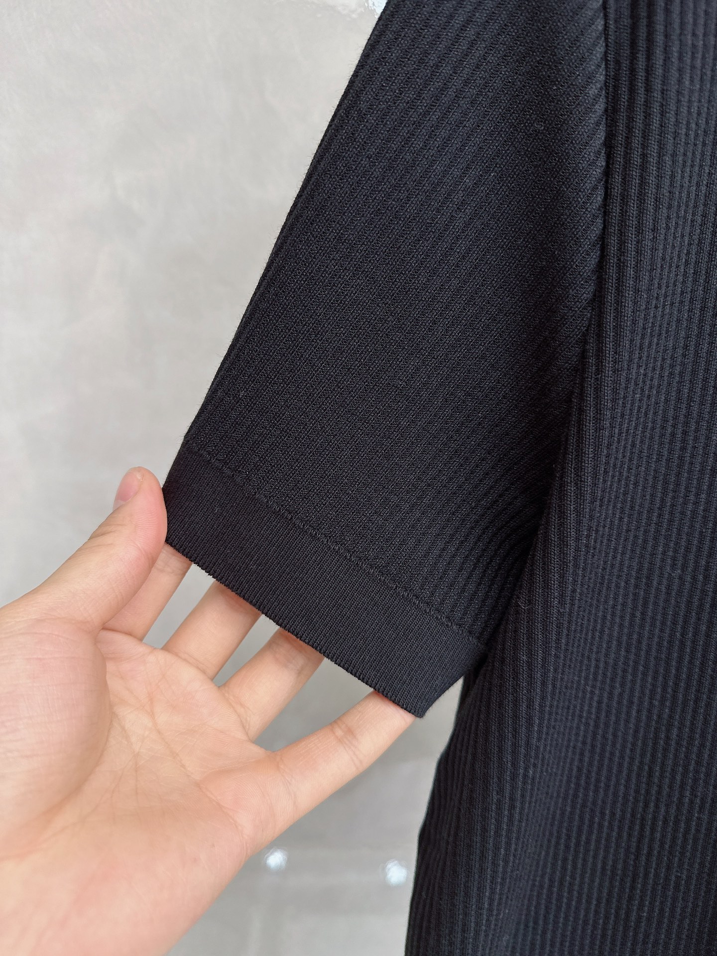 -loro Piana 26春夏新款冰感竖纹针织面料，打造立体质感，告别平面单调，视觉触感双高级，金属拉
