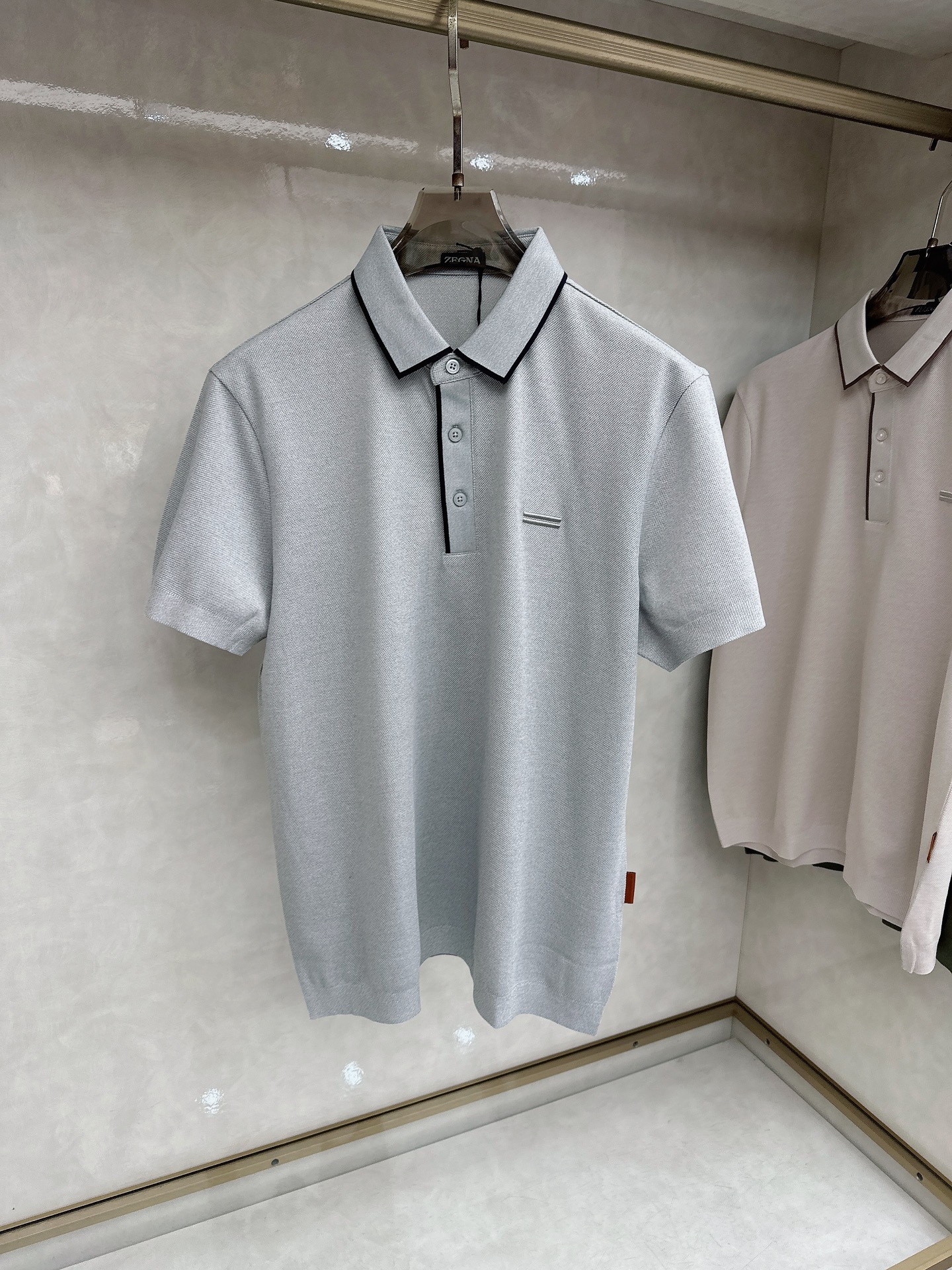 杰尼亚 🔥🔥高级定制 26ss春夏新款翻领POLO短袖T恤 原版定制 面料选用进口珠地棉 轻薄透气 上身