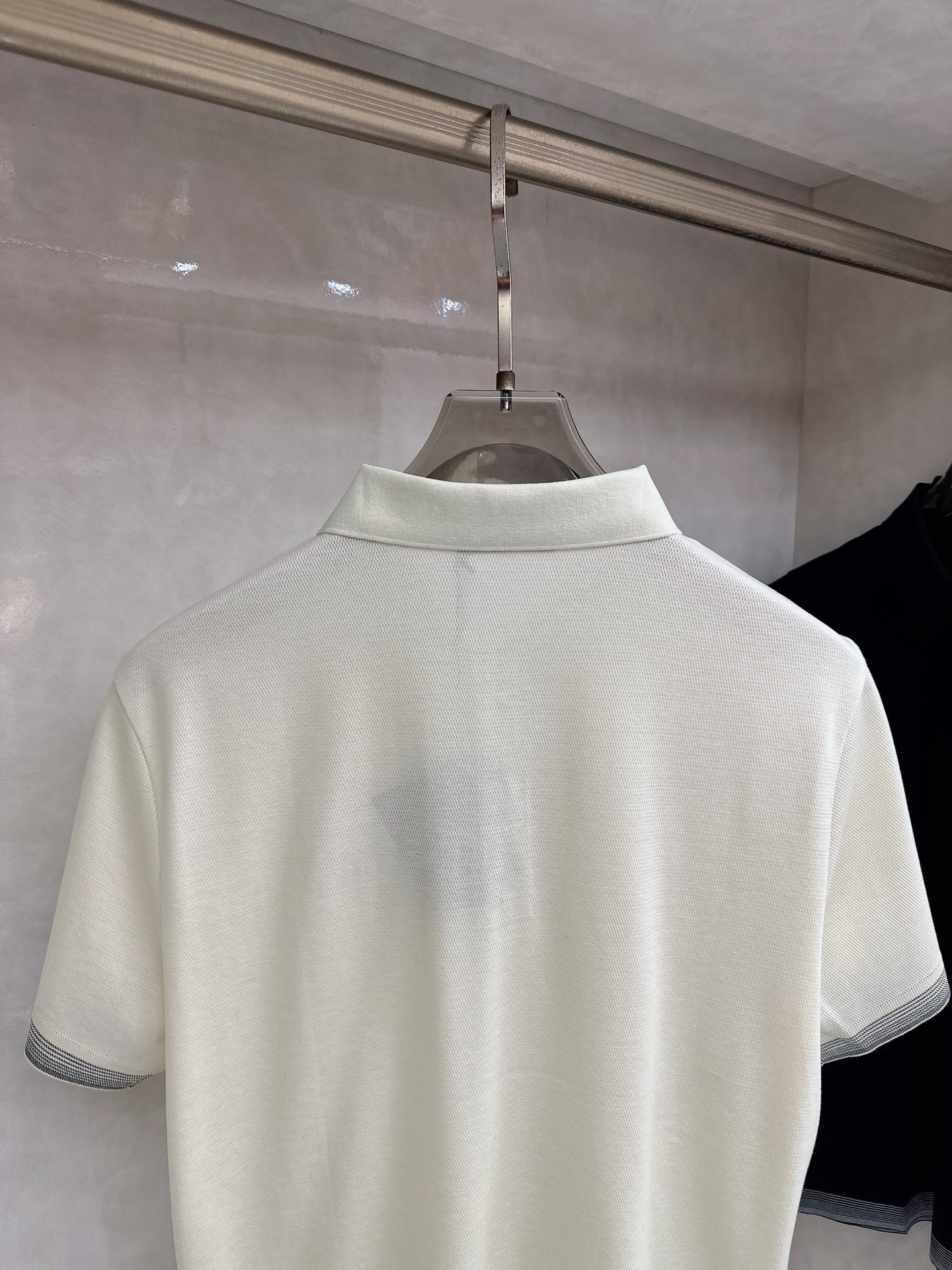 普拉达【新品全网独家 针织短袖 ‼️‼️ 2026夏季新品🆕Pr*da 男士针织刺绣🪡字母三角logo 