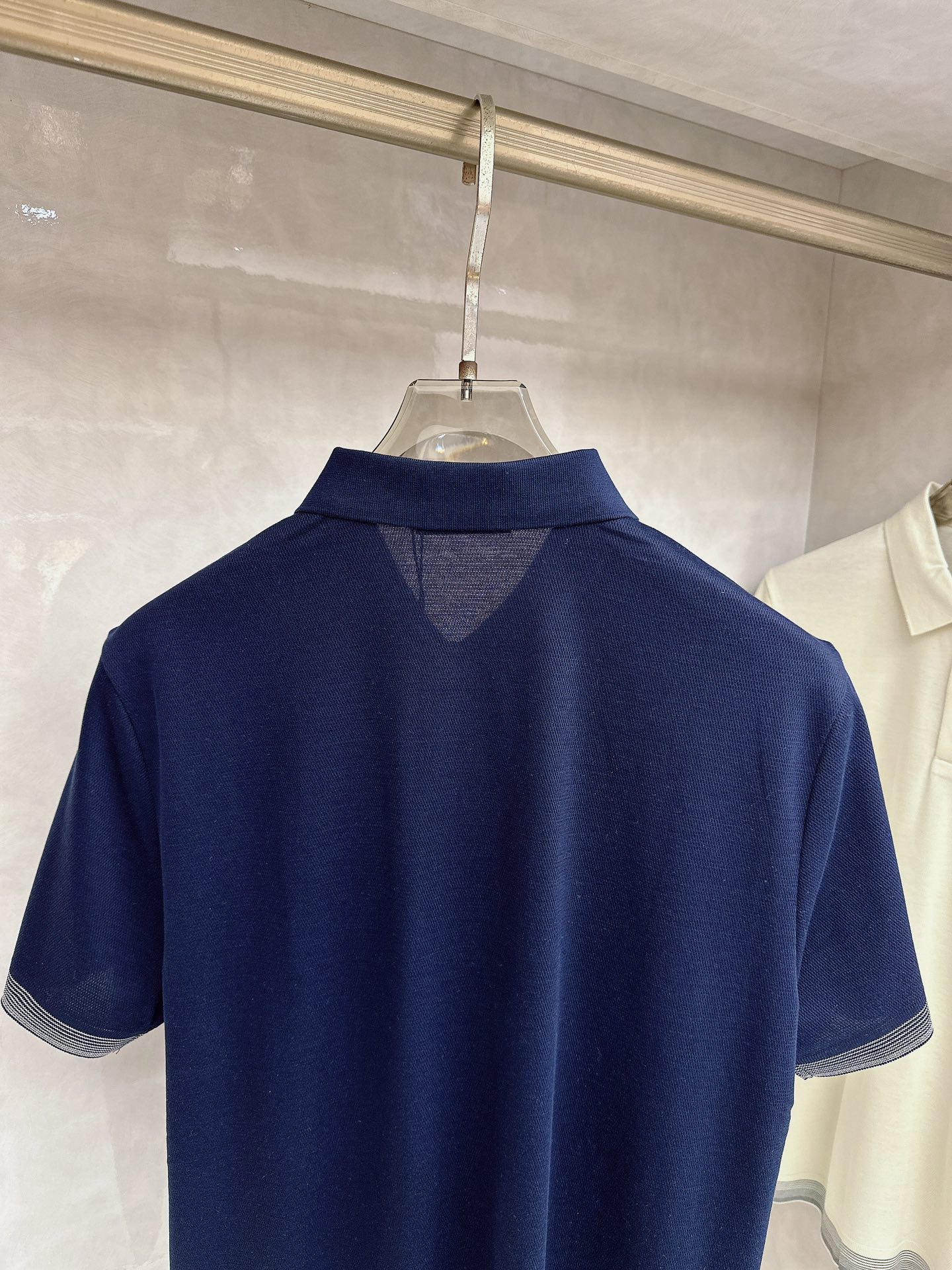 普拉达【新品全网独家 针织短袖 ‼️‼️ 2026夏季新品🆕Pr*da 男士针织刺绣🪡字母三角logo 