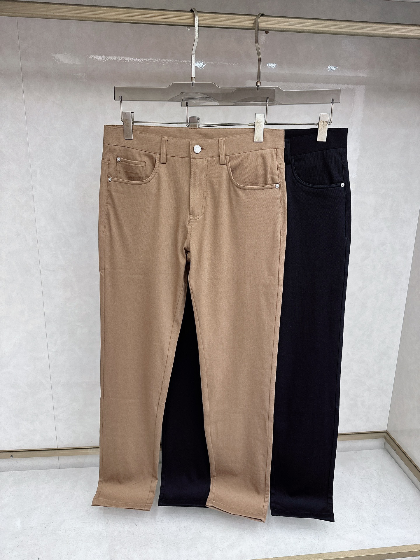 Lss 早春新款五袋款休闲裤 面料精选斜纹高弹面料 柔软舒适 经典百搭 老钱风拉满 黑 咖 白 米 码数