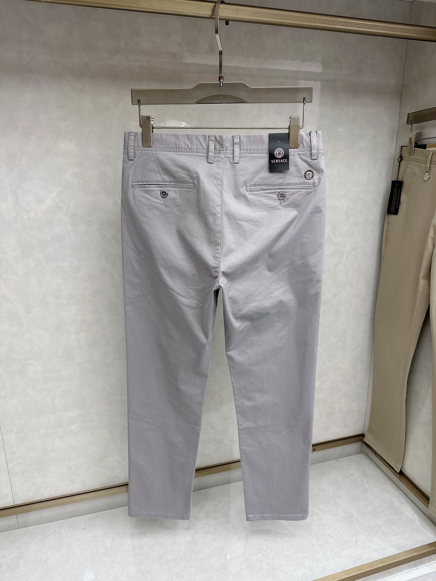 范思哲2026春夏亚洲系列最新款！高端狠货 高端订制修身商务休闲裤西裤 原版五金 日常商务休闲都完全适用