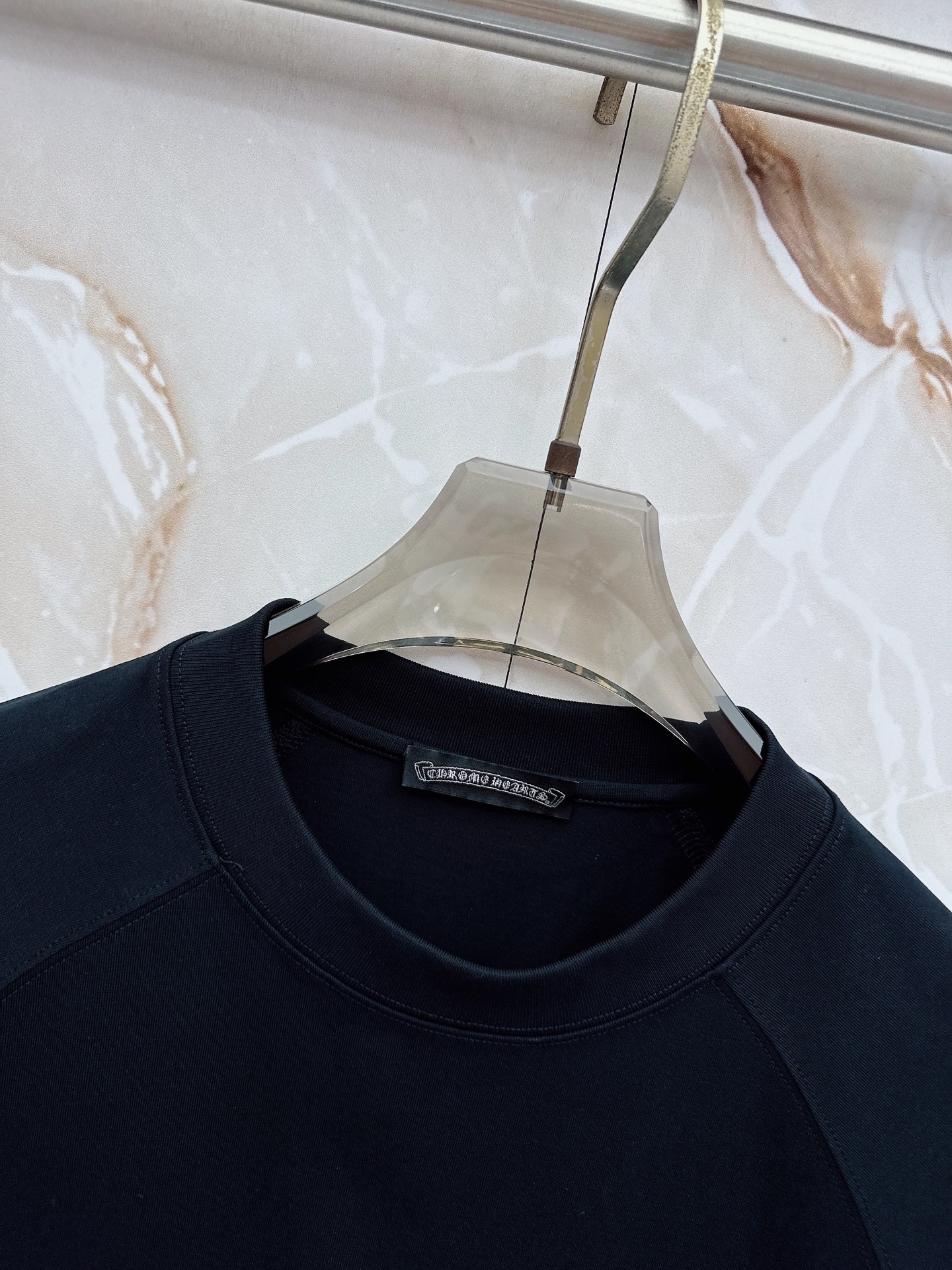 克罗心 2026春夏新款首发最新款短袖圆领T恤 高端订制 设计前卫时尚！品牌logo重工艺设计 高端定制