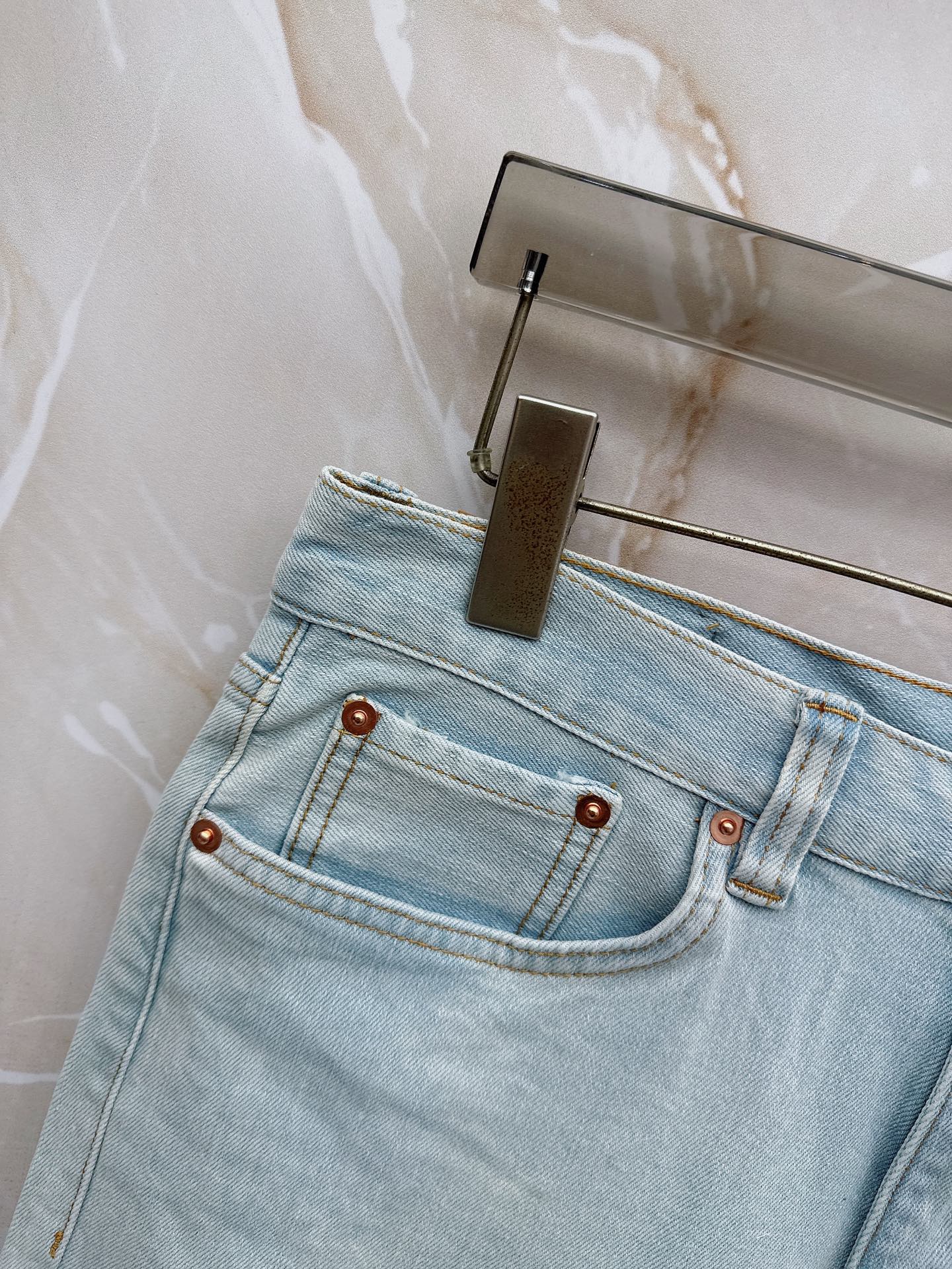 古奇 2026早春最新款牛仔短裤 柜台同步发售 原版定制 客供五金辅料 原单品质 进口牛仔面料高弹力 重