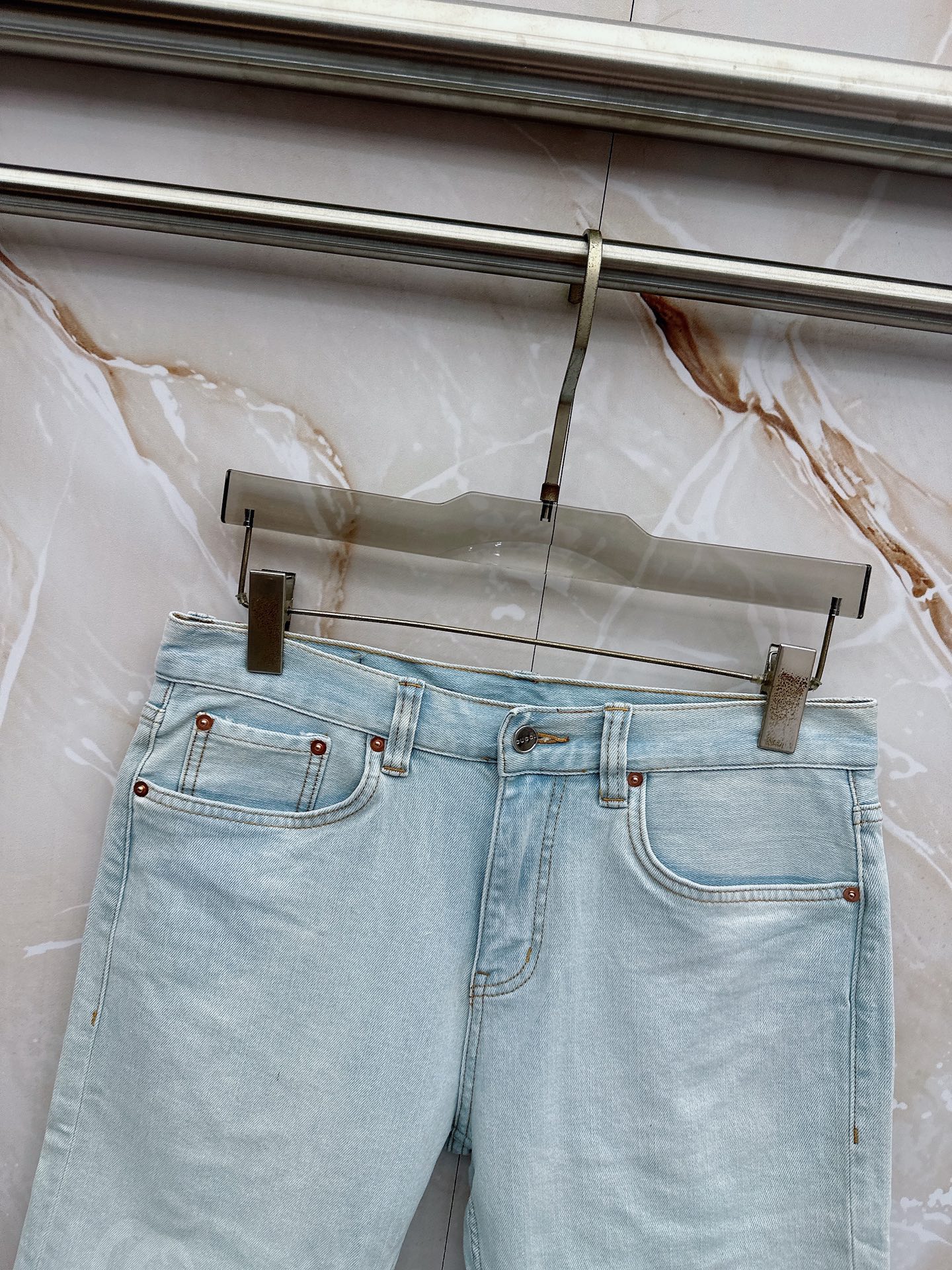 古奇 2026早春最新款牛仔短裤 柜台同步发售 原版定制 客供五金辅料 原单品质 进口牛仔面料高弹力 重