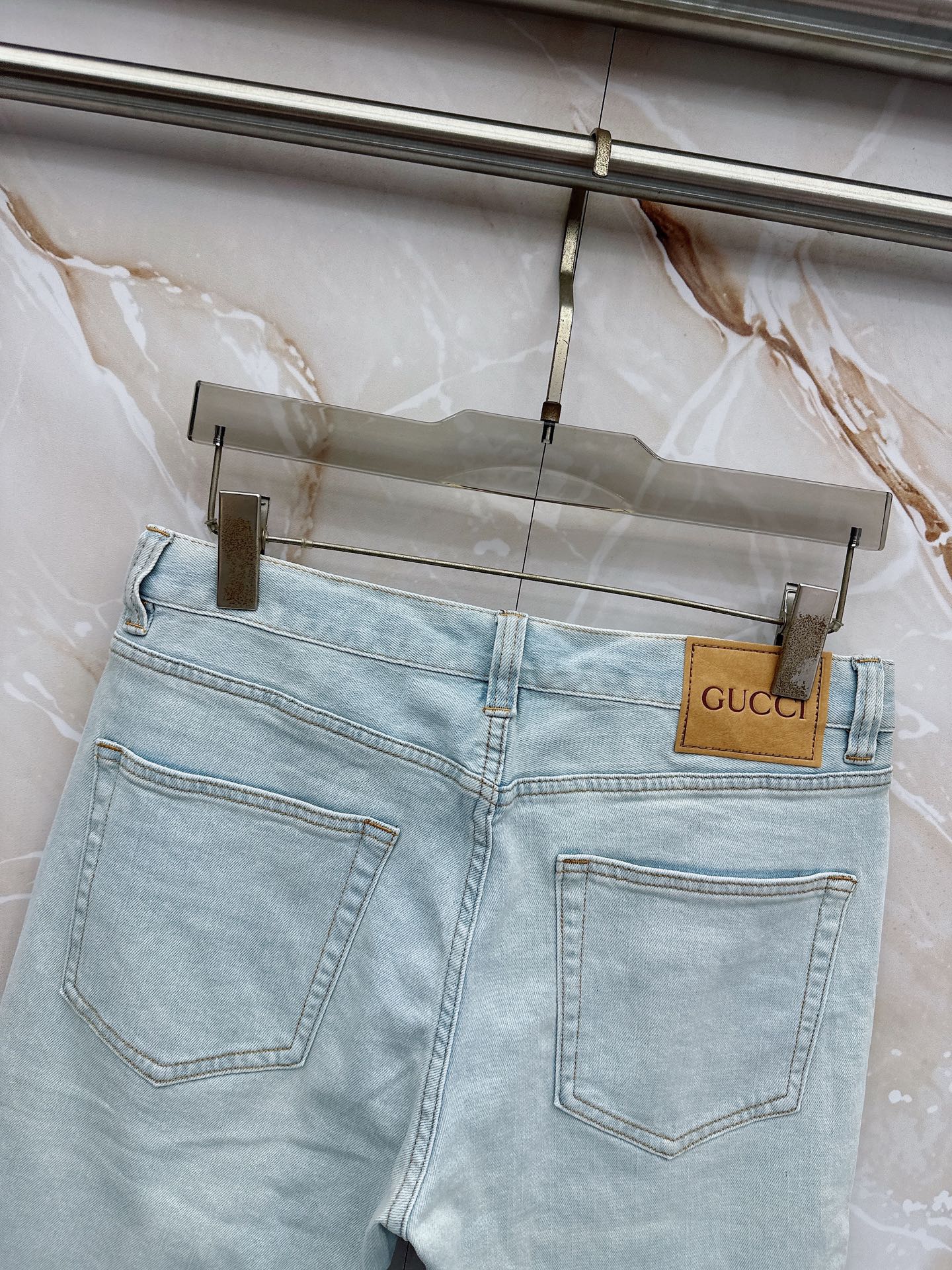 古奇 2026早春最新款牛仔短裤 柜台同步发售 原版定制 客供五金辅料 原单品质 进口牛仔面料高弹力 重