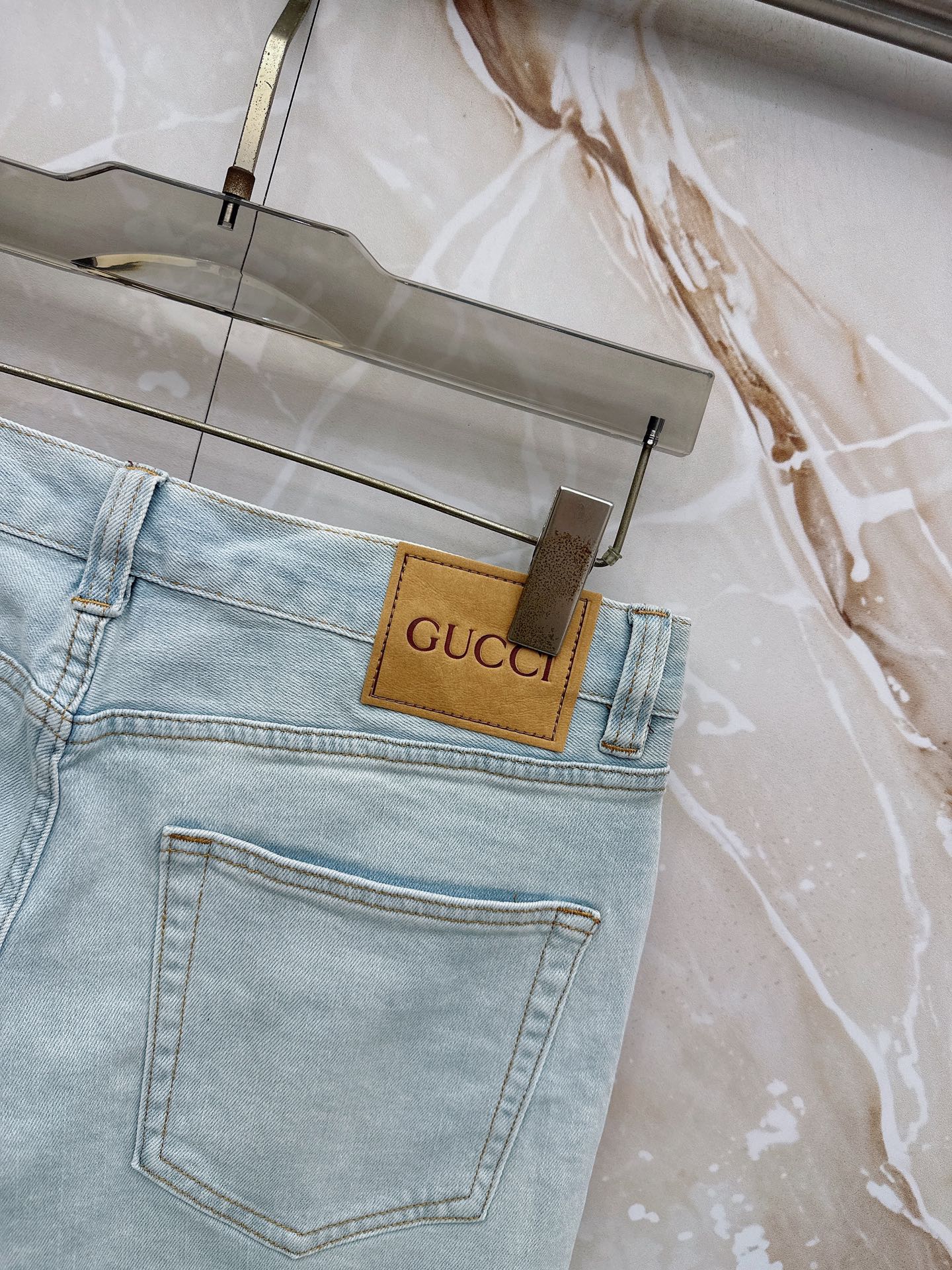 古奇 2026早春最新款牛仔短裤 柜台同步发售 原版定制 客供五金辅料 原单品质 进口牛仔面料高弹力 重