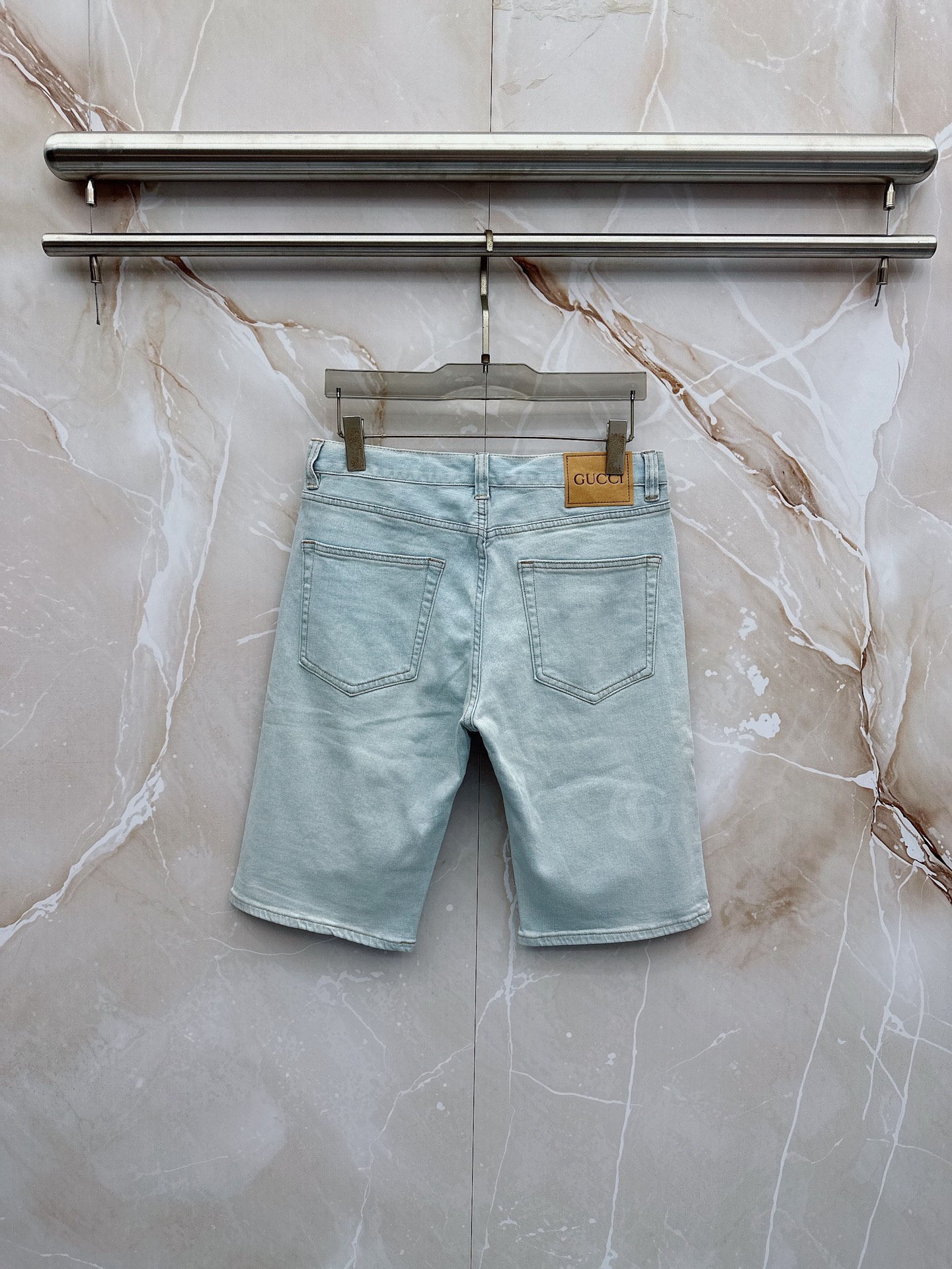 古奇 2026早春最新款牛仔短裤 柜台同步发售 原版定制 客供五金辅料 原单品质 进口牛仔面料高弹力 重