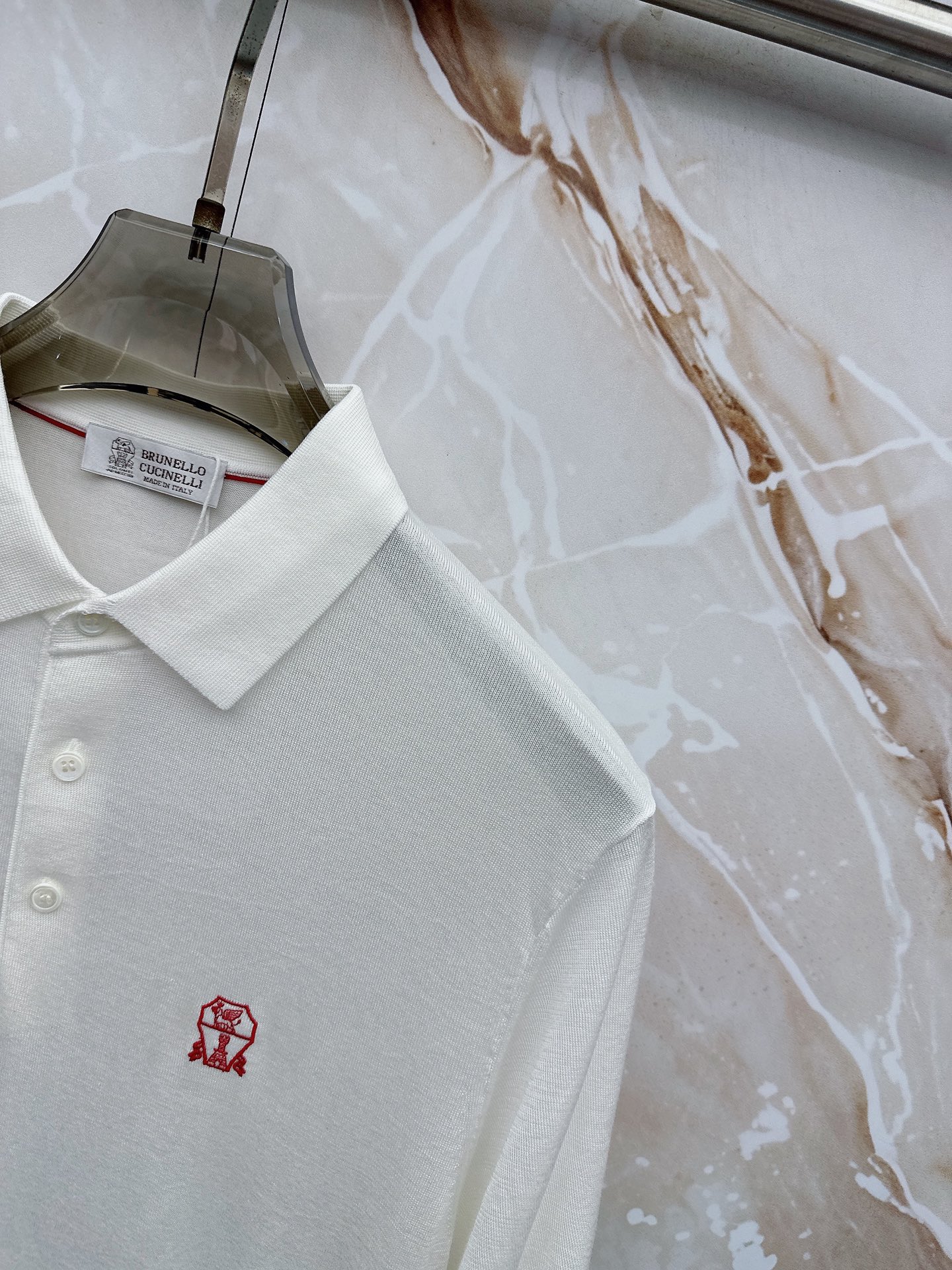 BC 26SS春夏新款桑蚕丝天丝混纺针织翻领短Tee，男士经典徽章刺绣商务休闲针织短袖Polo衫！贸易公