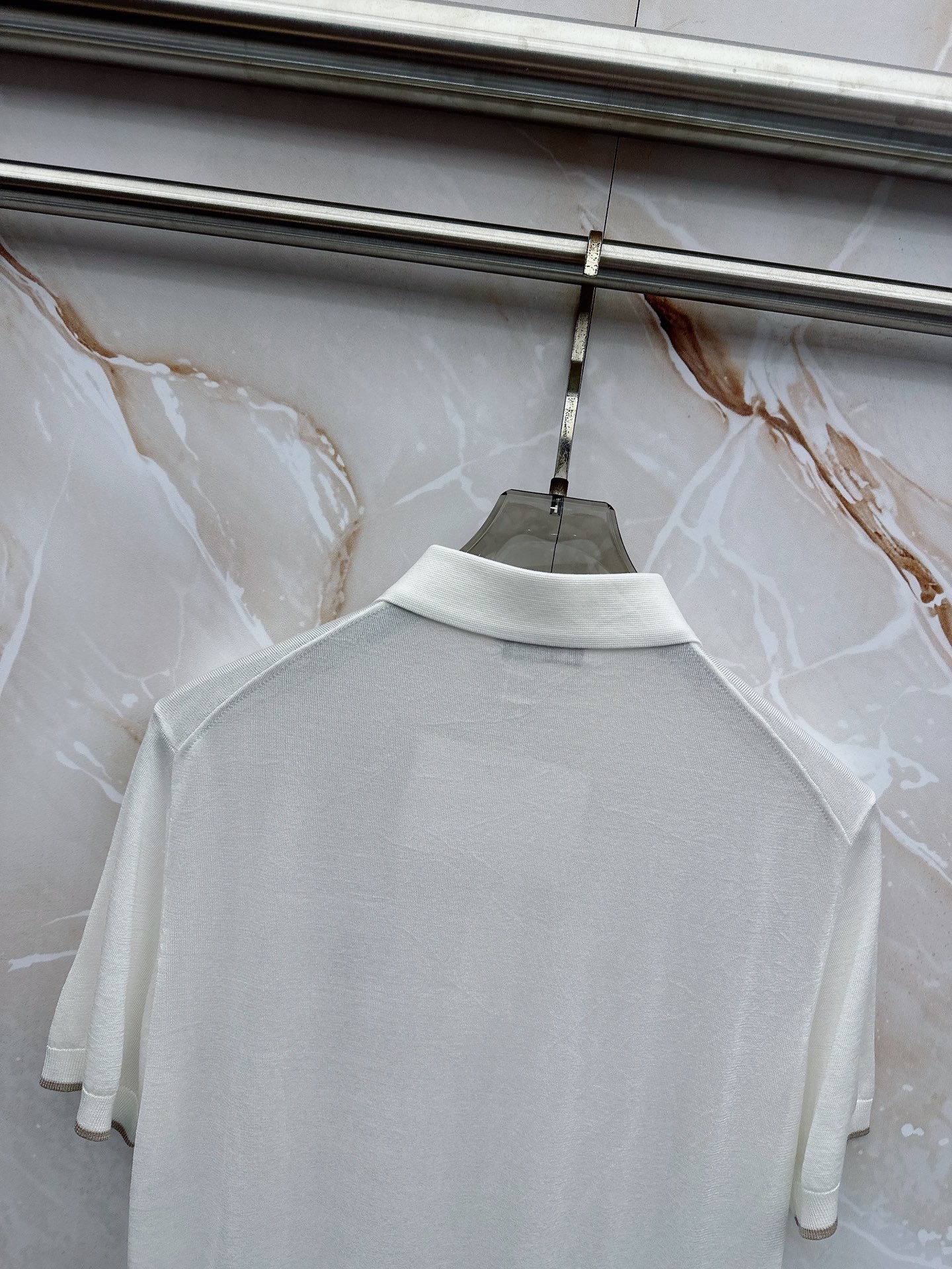 BC 26SS春夏新款桑蚕丝天丝混纺针织翻领短Tee，男士经典徽章刺绣商务休闲针织短袖Polo衫！贸易公