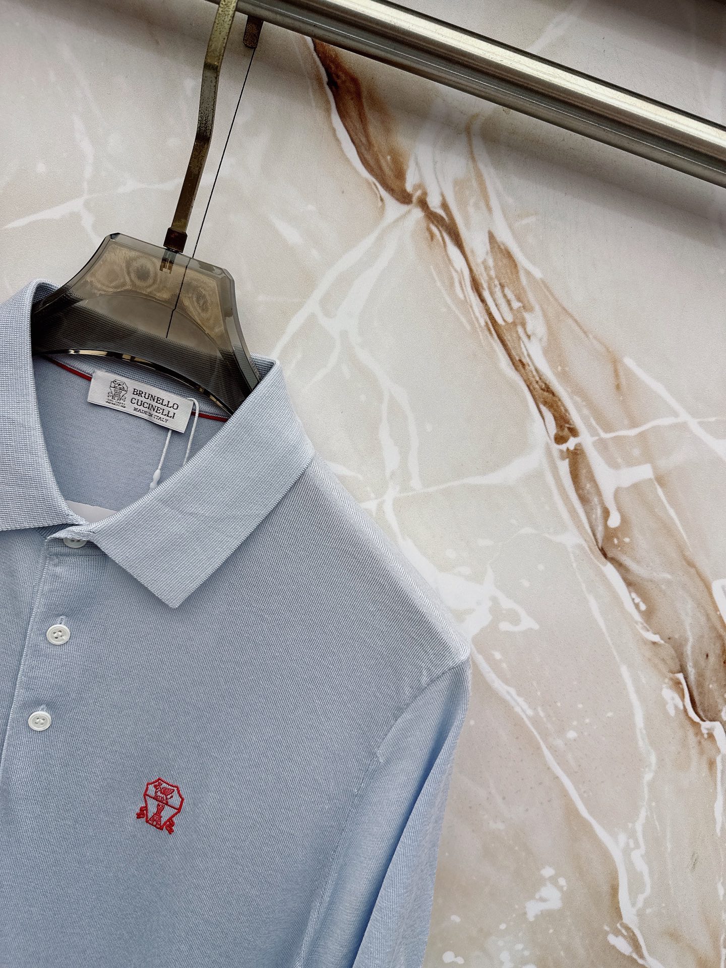 BC 26SS春夏新款桑蚕丝天丝混纺针织翻领短Tee，男士经典徽章刺绣商务休闲针织短袖Polo衫！贸易公