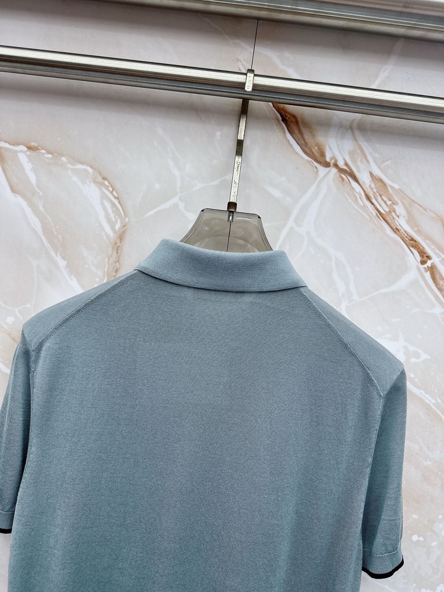 BC 26SS春夏新款桑蚕丝天丝混纺针织翻领短Tee，男士经典徽章刺绣商务休闲针织短袖Polo衫！贸易公