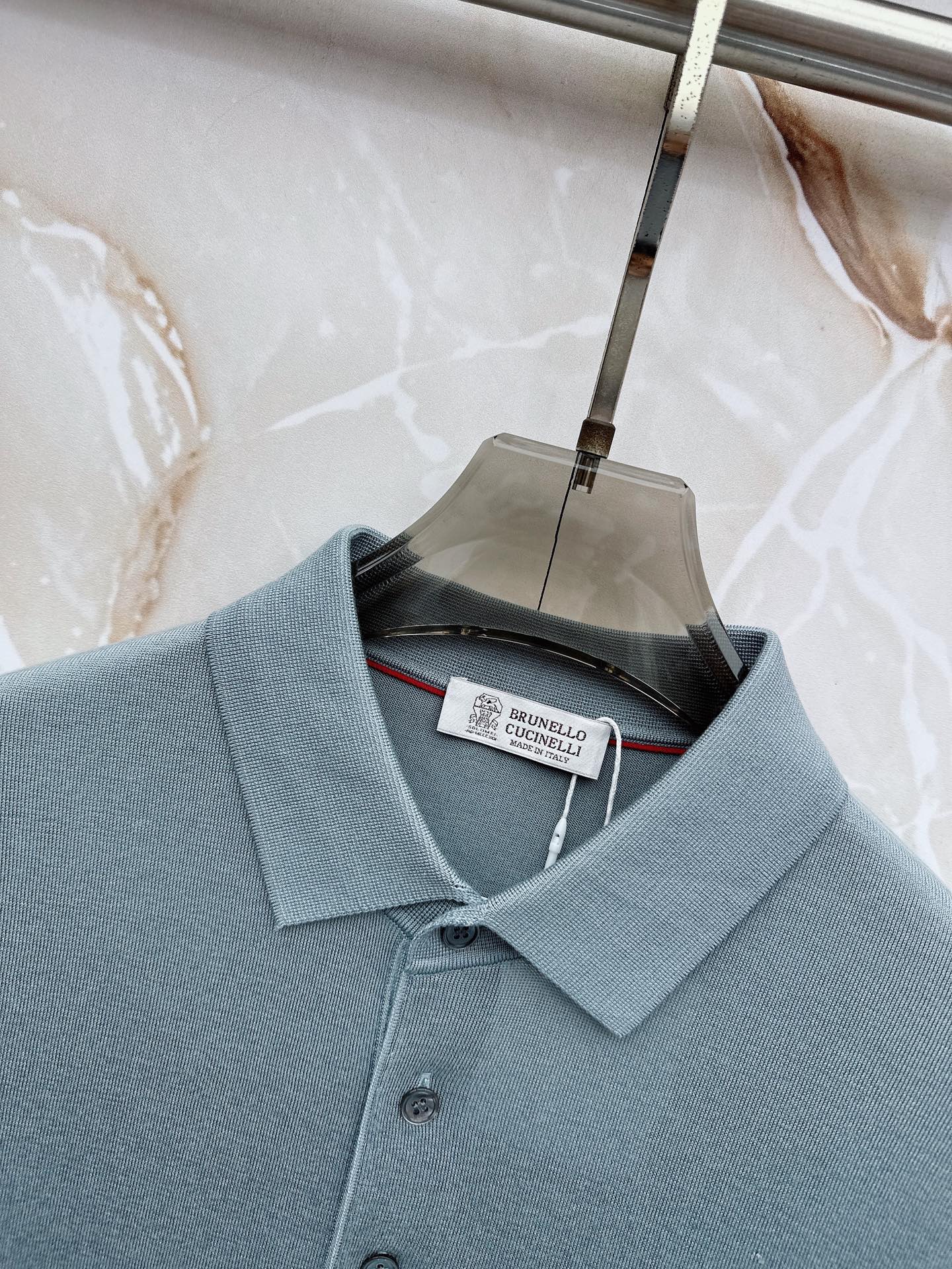 BC 26SS春夏新款桑蚕丝天丝混纺针织翻领短Tee，男士经典徽章刺绣商务休闲针织短袖Polo衫！贸易公