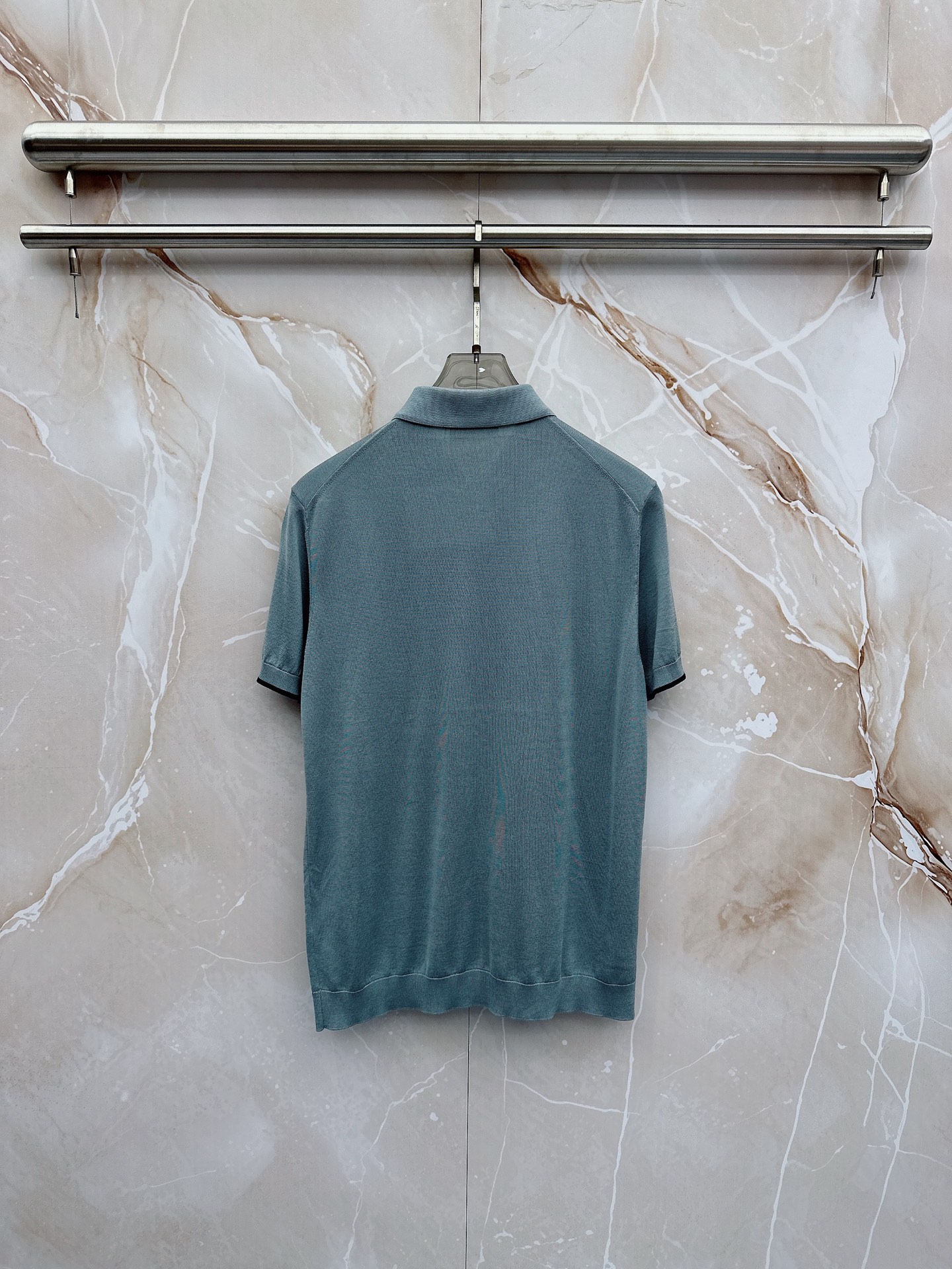 BC 26SS春夏新款桑蚕丝天丝混纺针织翻领短Tee，男士经典徽章刺绣商务休闲针织短袖Polo衫！贸易公