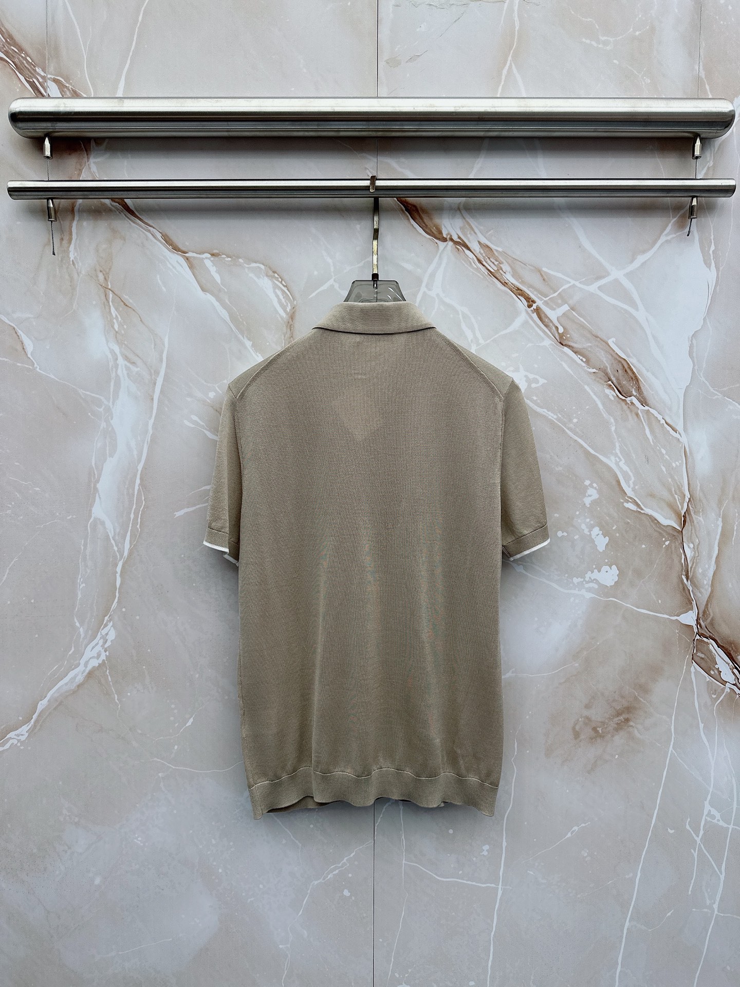 BC 26SS春夏新款桑蚕丝天丝混纺针织翻领短Tee，男士经典徽章刺绣商务休闲针织短袖Polo衫！贸易公