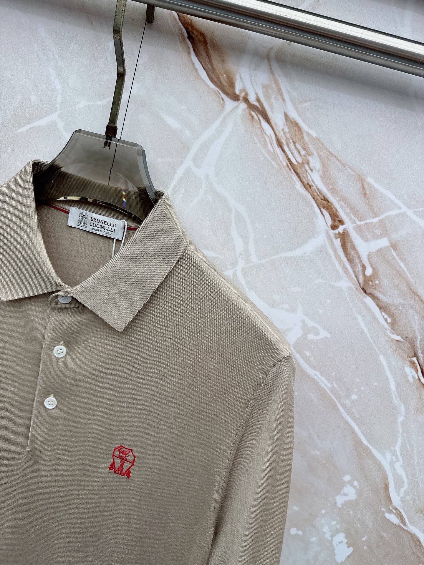 BC 26SS春夏新款桑蚕丝天丝混纺针织翻领短Tee，男士经典徽章刺绣商务休闲针织短袖Polo衫！贸易公