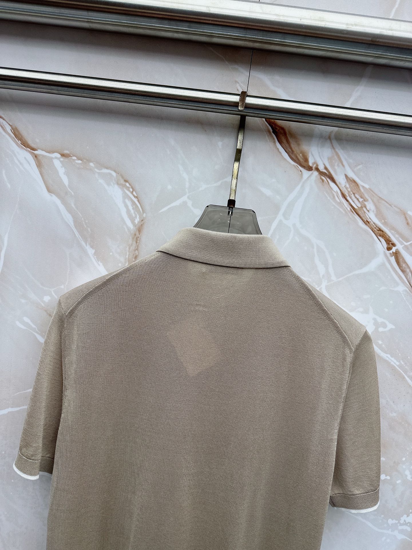 BC 26SS春夏新款桑蚕丝天丝混纺针织翻领短Tee，男士经典徽章刺绣商务休闲针织短袖Polo衫！贸易公