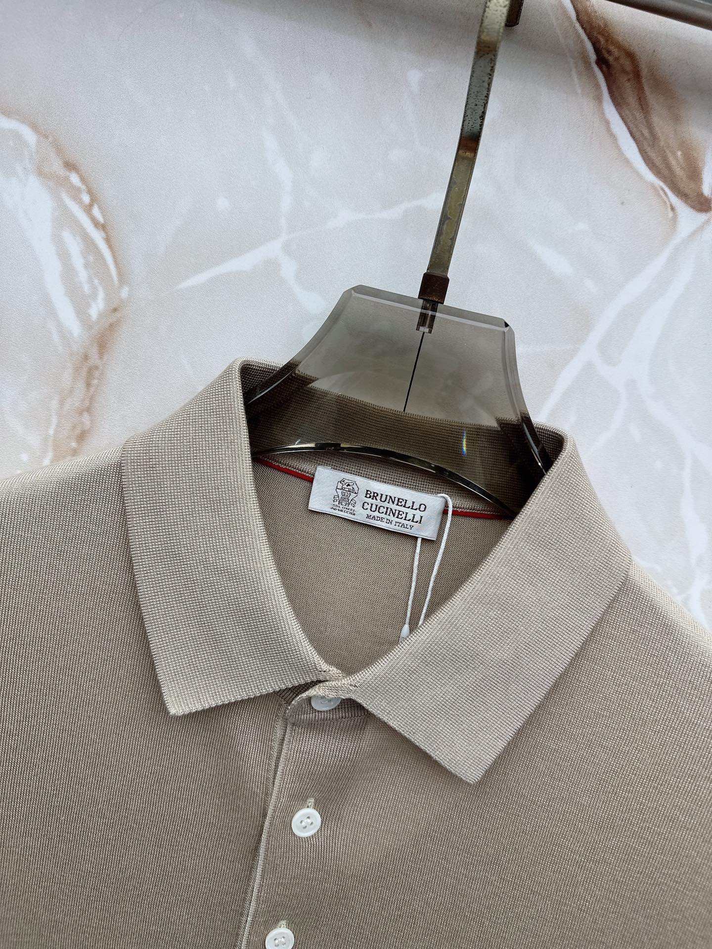 BC 26SS春夏新款桑蚕丝天丝混纺针织翻领短Tee，男士经典徽章刺绣商务休闲针织短袖Polo衫！贸易公