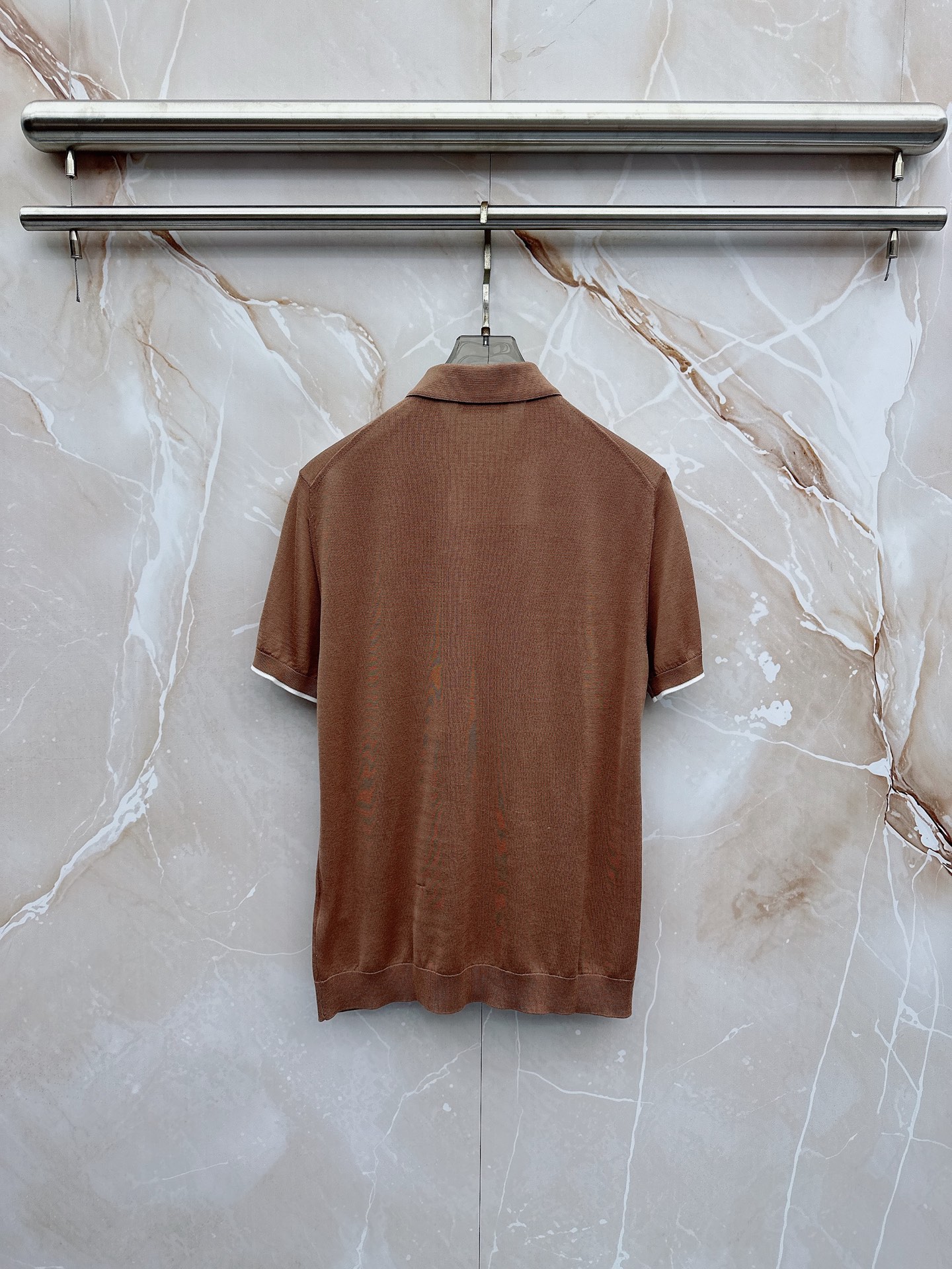 BC 26SS春夏新款桑蚕丝天丝混纺针织翻领短Tee，男士经典徽章刺绣商务休闲针织短袖Polo衫！贸易公