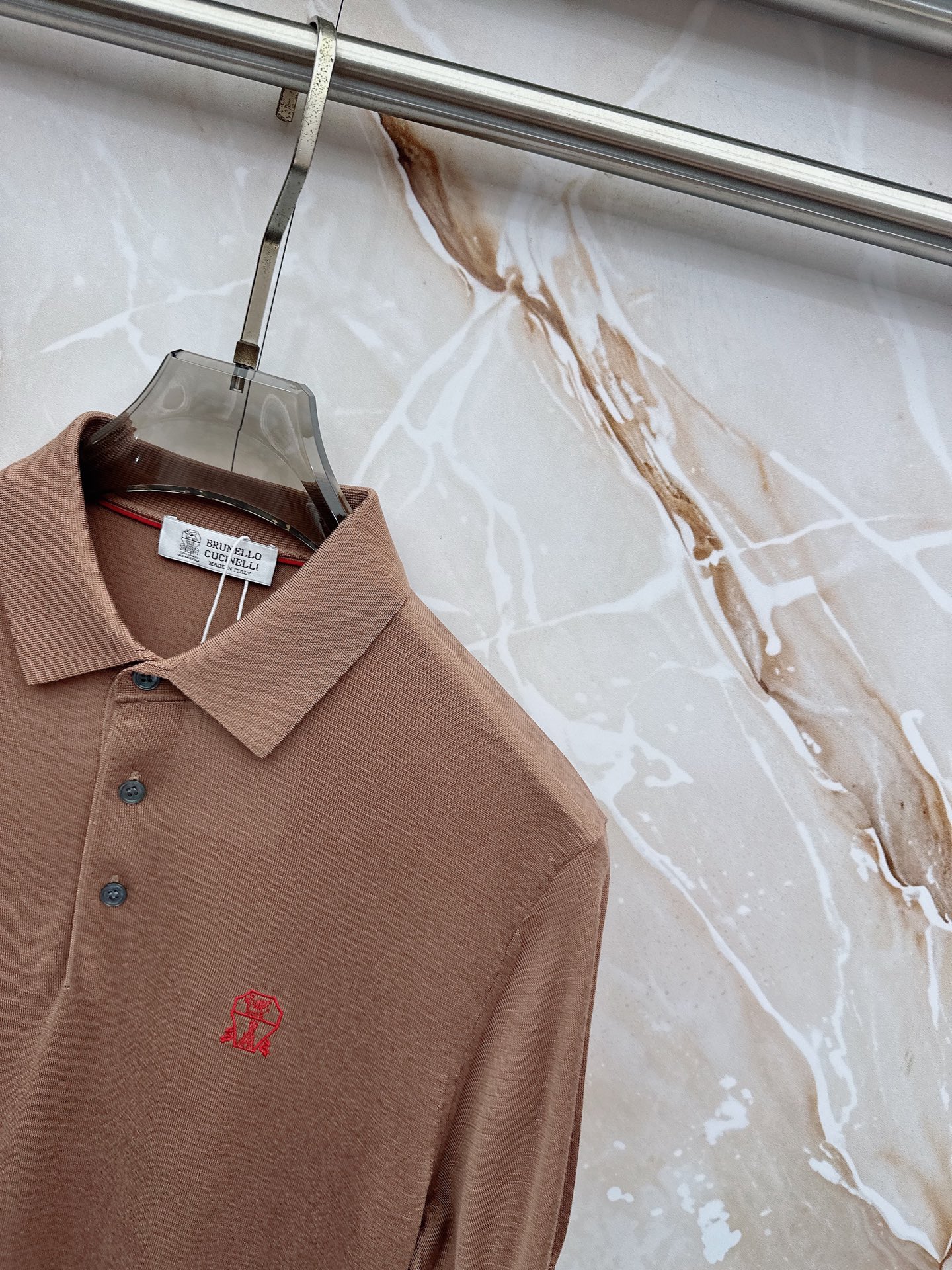 BC 26SS春夏新款桑蚕丝天丝混纺针织翻领短Tee，男士经典徽章刺绣商务休闲针织短袖Polo衫！贸易公