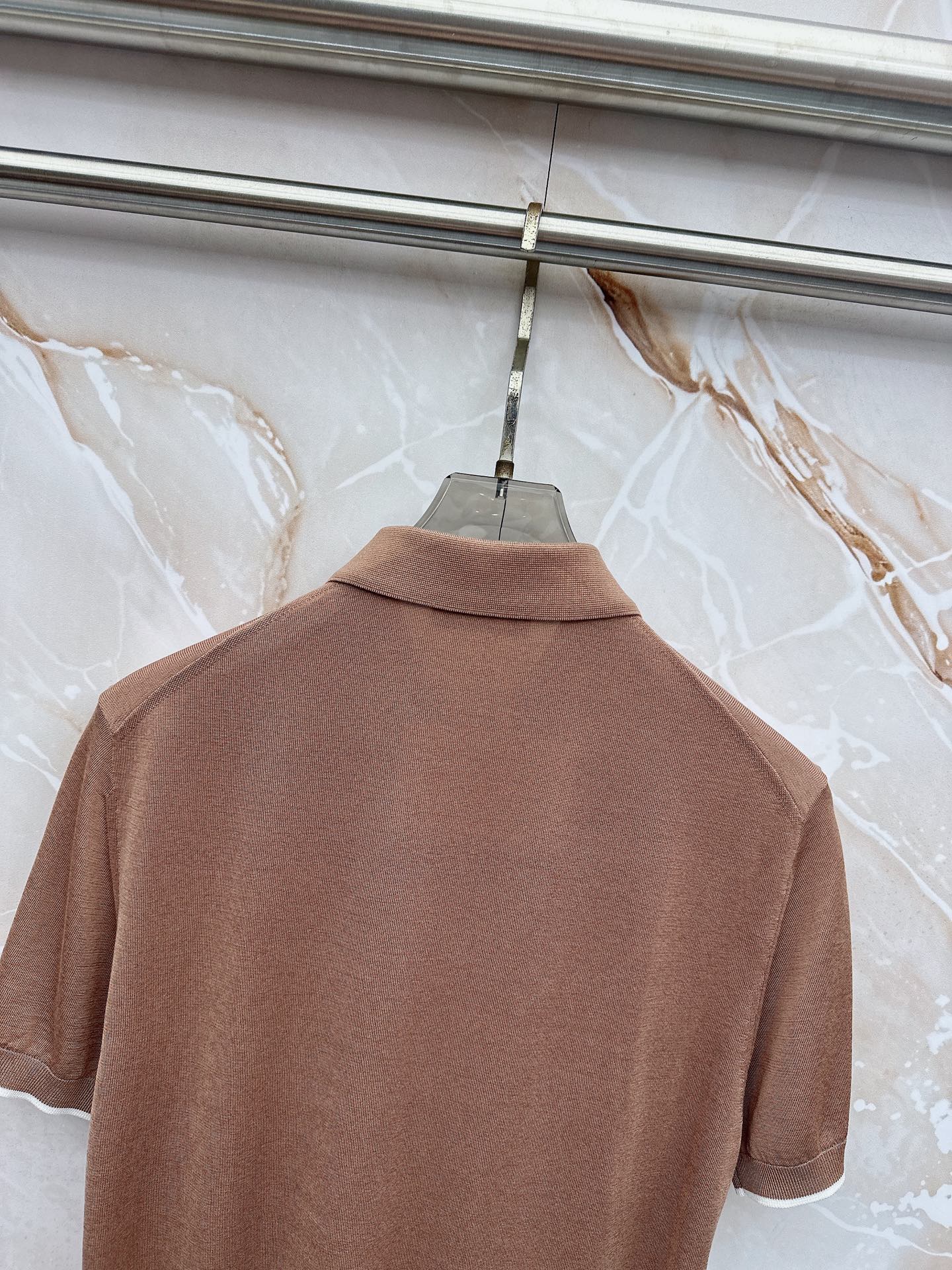 BC 26SS春夏新款桑蚕丝天丝混纺针织翻领短Tee，男士经典徽章刺绣商务休闲针织短袖Polo衫！贸易公