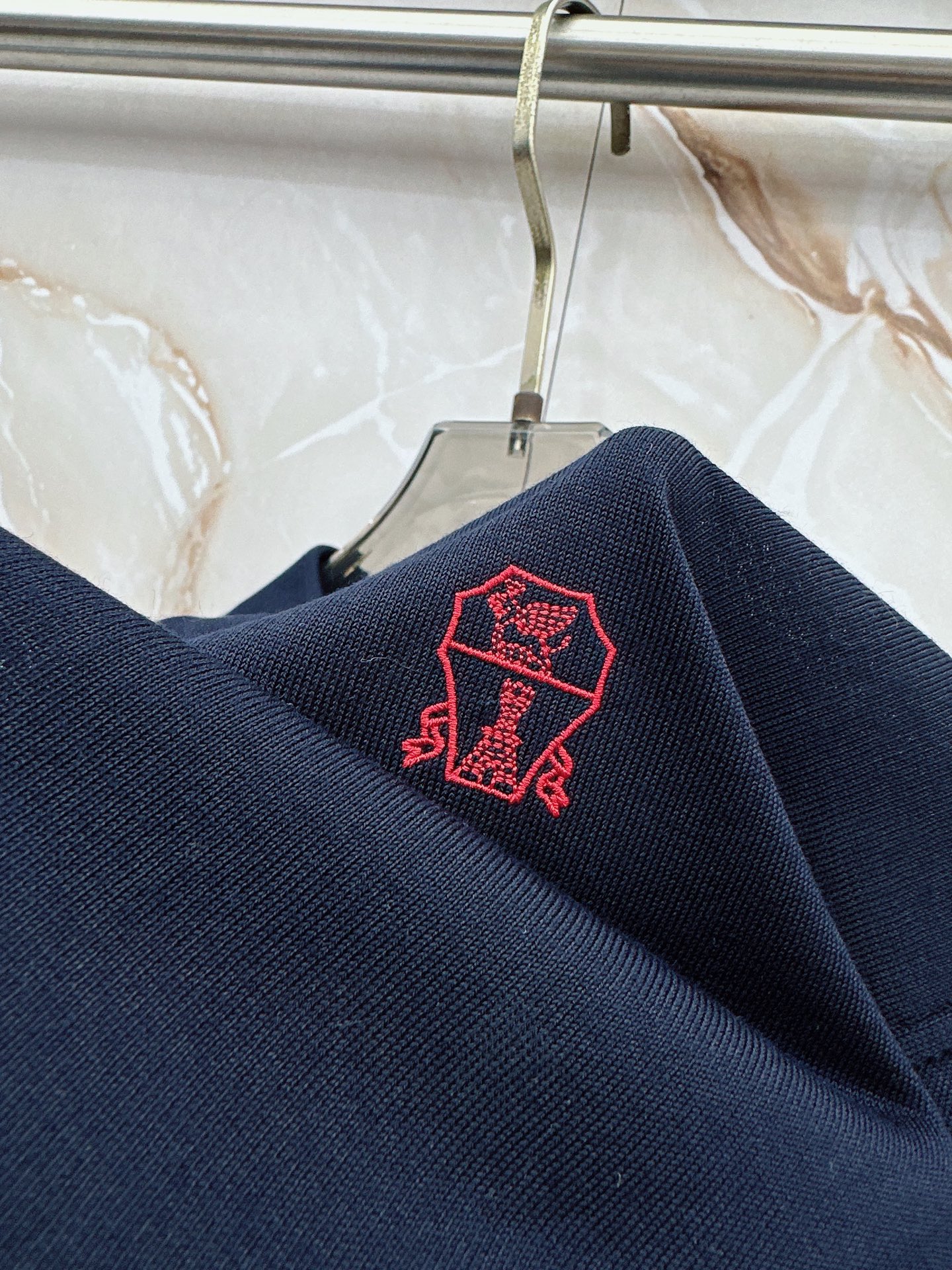 BC 26SS春夏新款桑蚕丝天丝混纺针织翻领短Tee，男士经典徽章刺绣商务休闲针织短袖Polo衫！贸易公