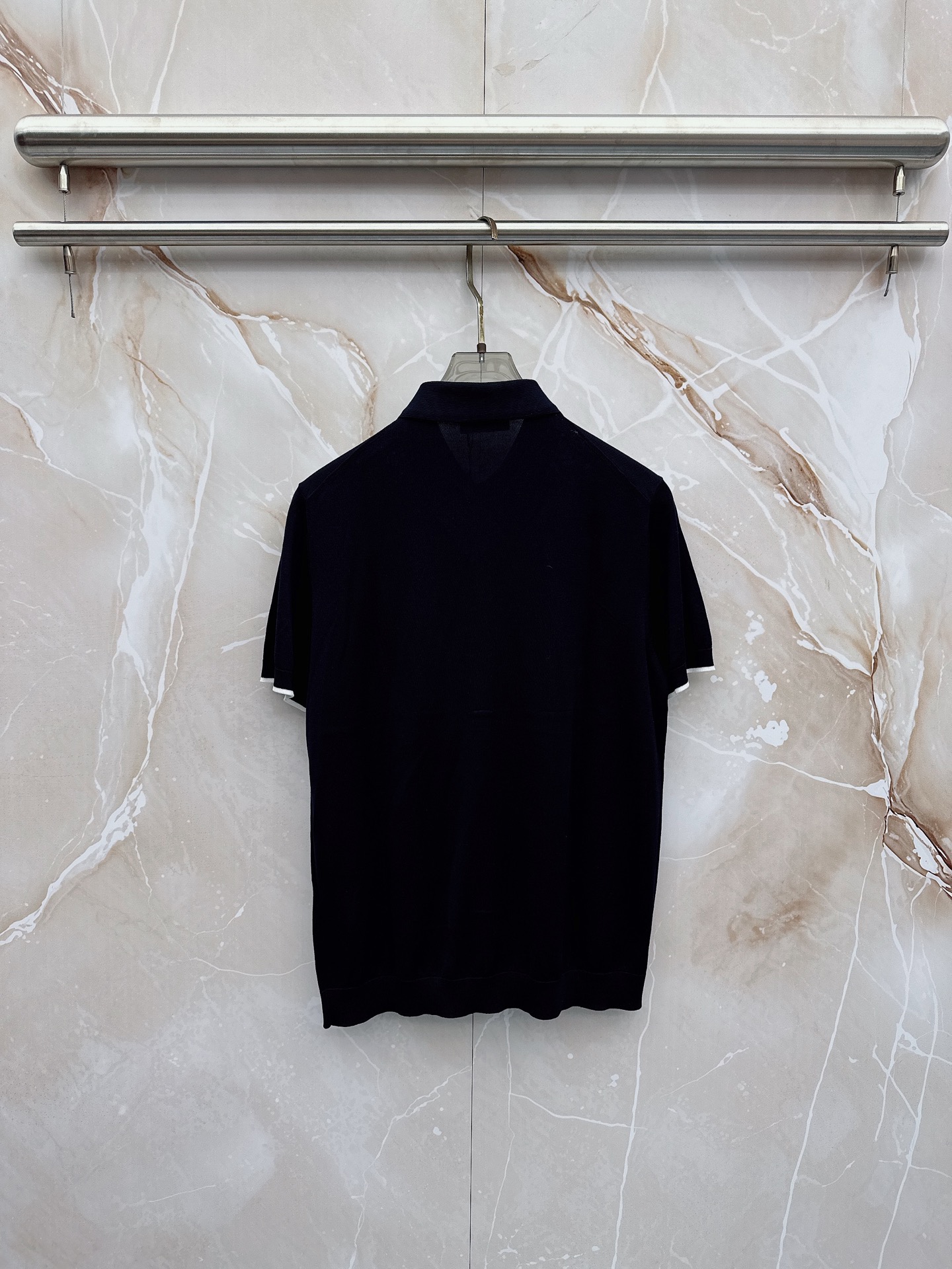 BC 26SS春夏新款桑蚕丝天丝混纺针织翻领短Tee，男士经典徽章刺绣商务休闲针织短袖Polo衫！贸易公