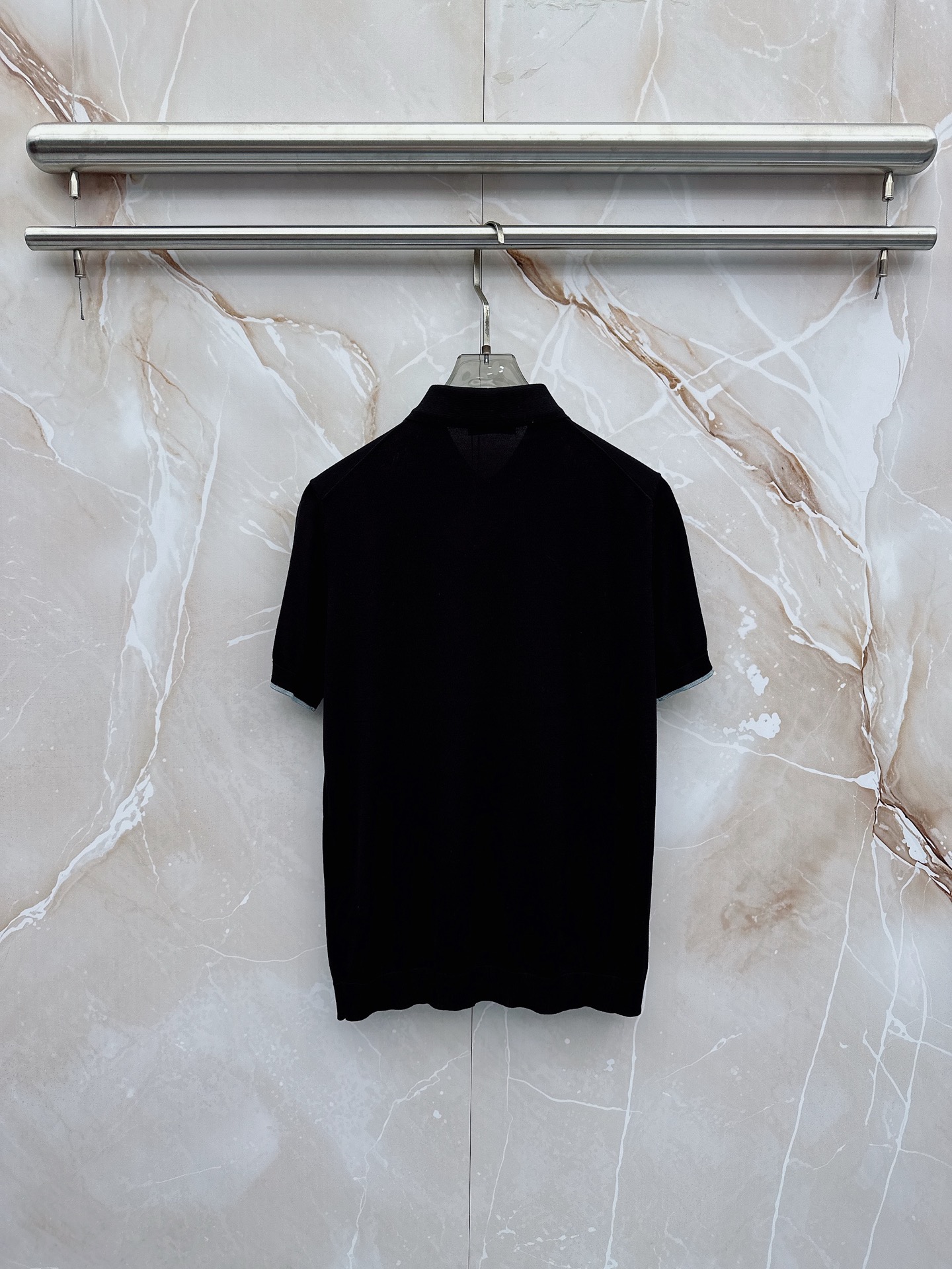 BC 26SS春夏新款桑蚕丝天丝混纺针织翻领短Tee，男士经典徽章刺绣商务休闲针织短袖Polo衫！贸易公