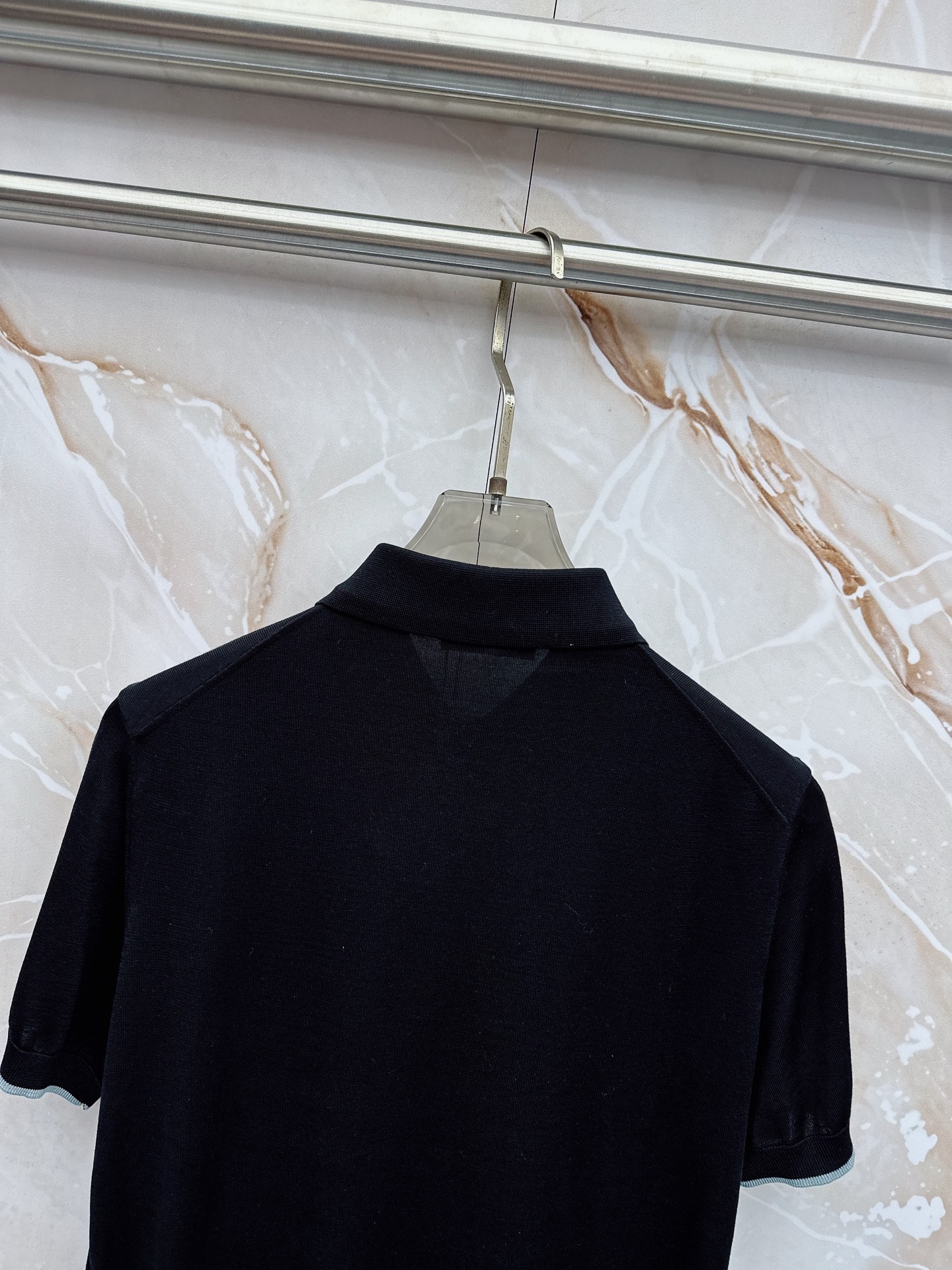 BC 26SS春夏新款桑蚕丝天丝混纺针织翻领短Tee，男士经典徽章刺绣商务休闲针织短袖Polo衫！贸易公