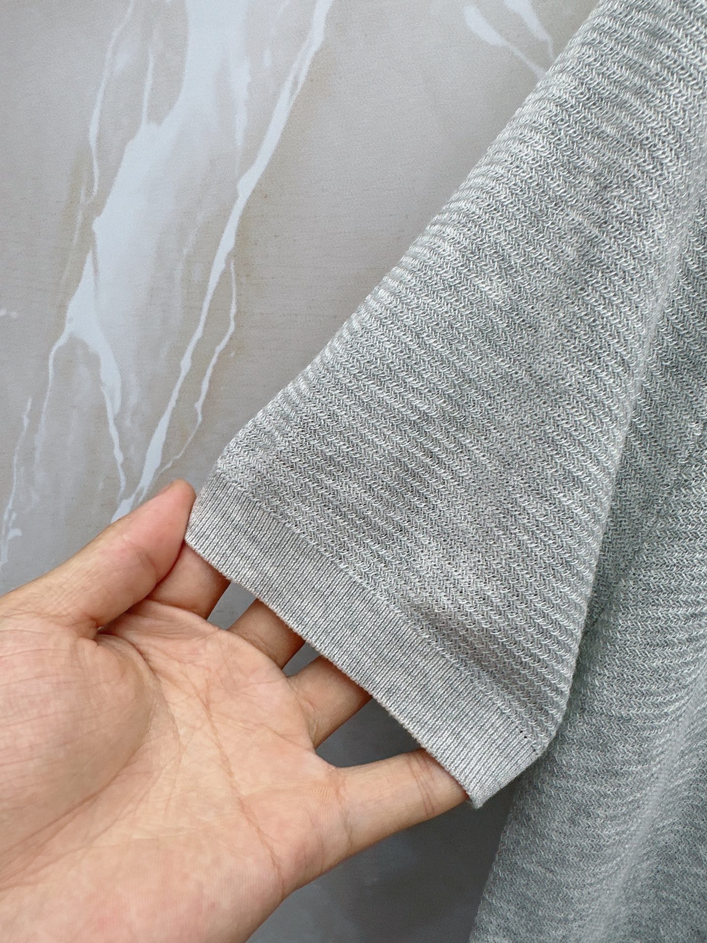 Loro piana春夏新款桑蚕丝天丝混纺针织翻领短Tee，男士经典徽章刺绣商务休闲针织短袖Polo衫！