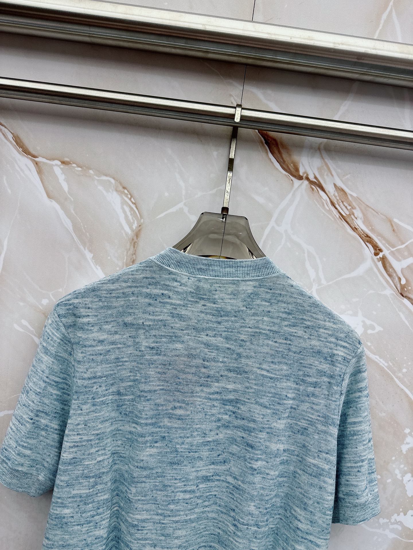 Loro Piana 诺悠翩雅 2026新款男士高端简约翻领针织条纹短袖T恤衫，香港洋行渠道货，纯正血统