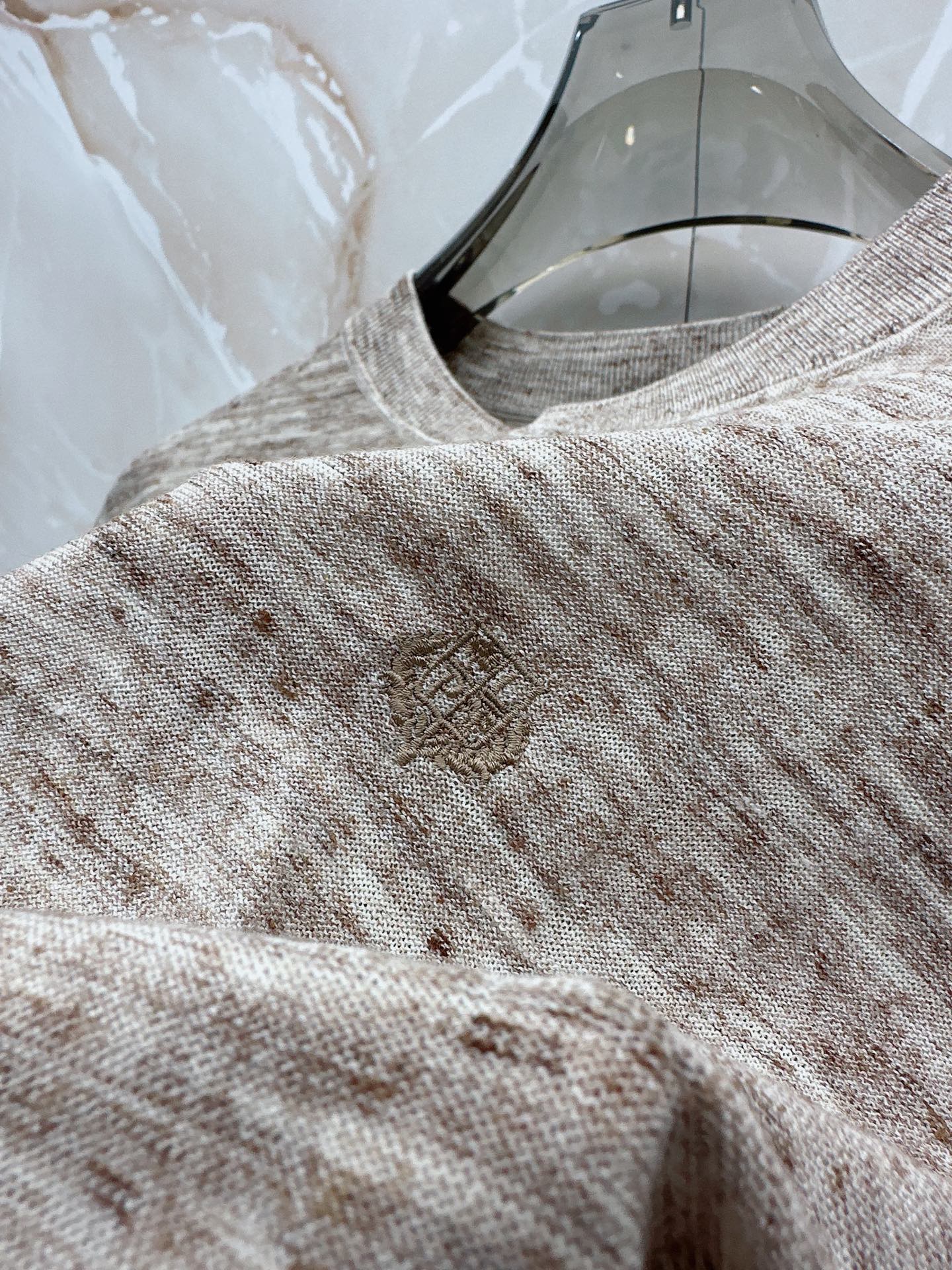 Loro Piana 诺悠翩雅 2026新款男士高端简约翻领针织条纹短袖T恤衫，香港洋行渠道货，纯正血统