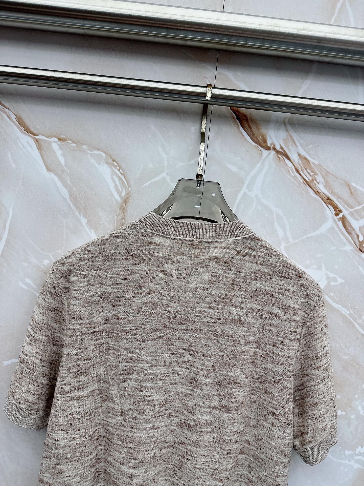 Loro Piana 诺悠翩雅 2026新款男士高端简约翻领针织条纹短袖T恤衫，香港洋行渠道货，纯正血统