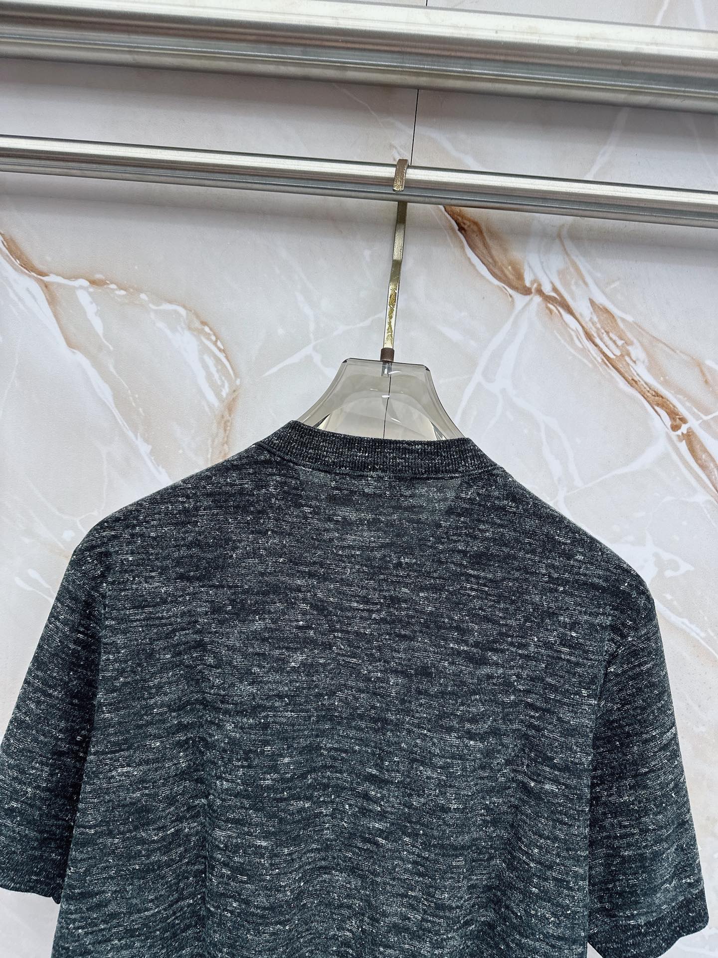 Loro Piana 诺悠翩雅 2026新款男士高端简约翻领针织条纹短袖T恤衫，香港洋行渠道货，纯正血统