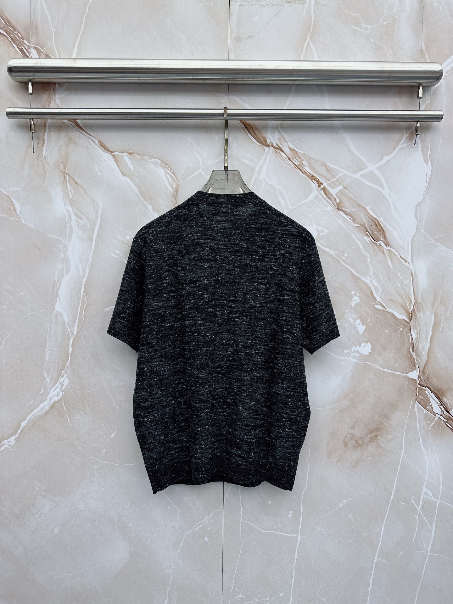 Loro Piana 诺悠翩雅 2026新款男士高端简约翻领针织条纹短袖T恤衫，香港洋行渠道货，纯正血统