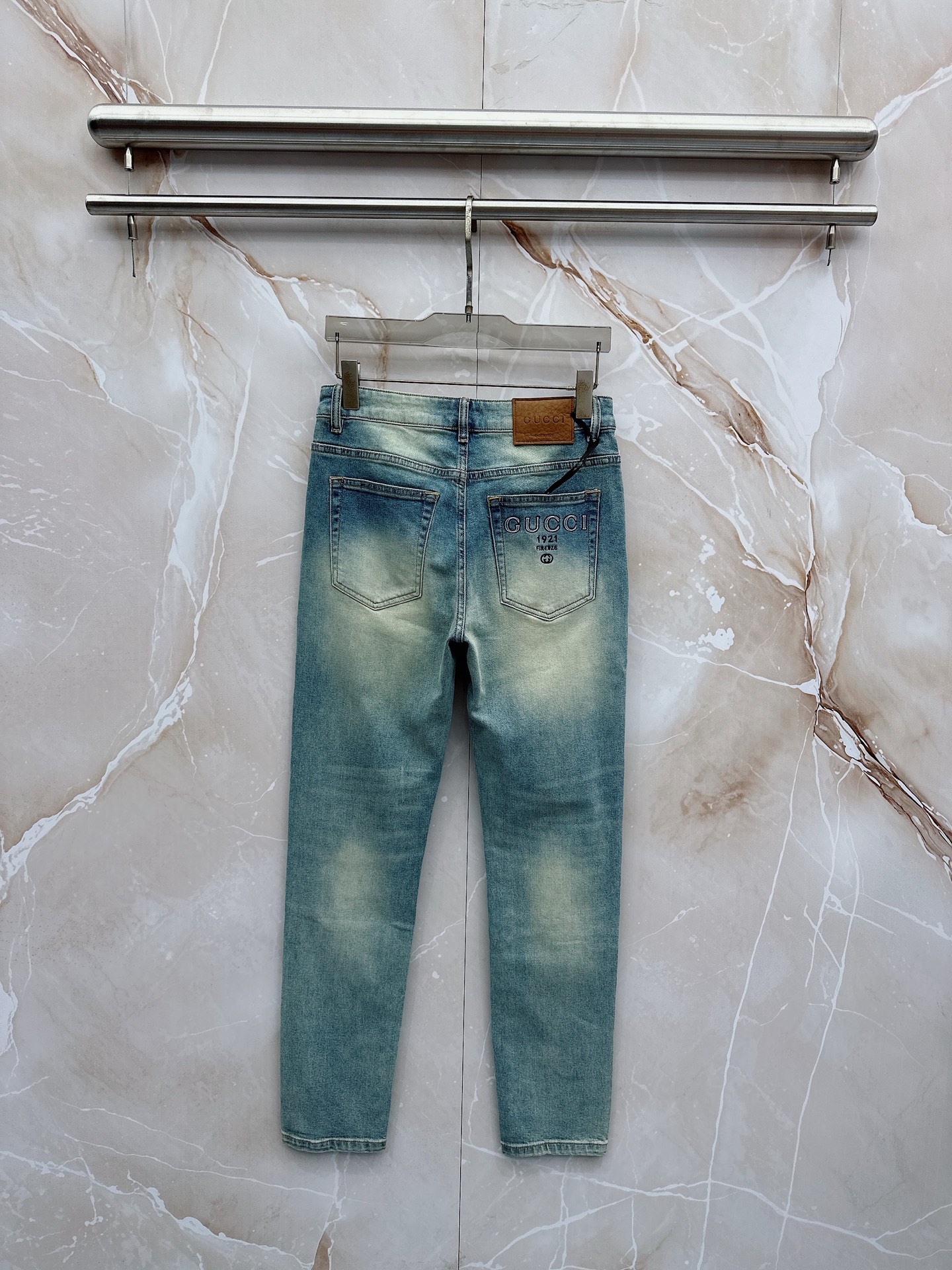 古奇 2026春季新款上市，高品质爆款牛仔裤👖超级定制款，经典LOGO，修身带弹力，上身舒适亲肤，版型超