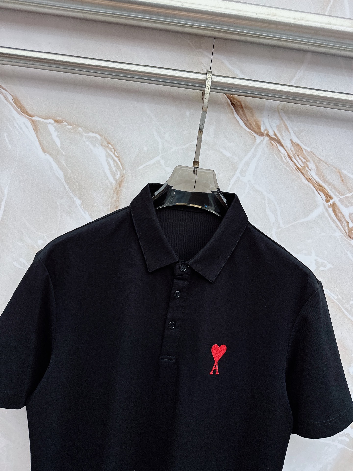 ami  2026ss夏季新品，男士免烫抗速干商务短袖POLO衫，贸易公司渠道稀出，领先GW发售！夏季秀