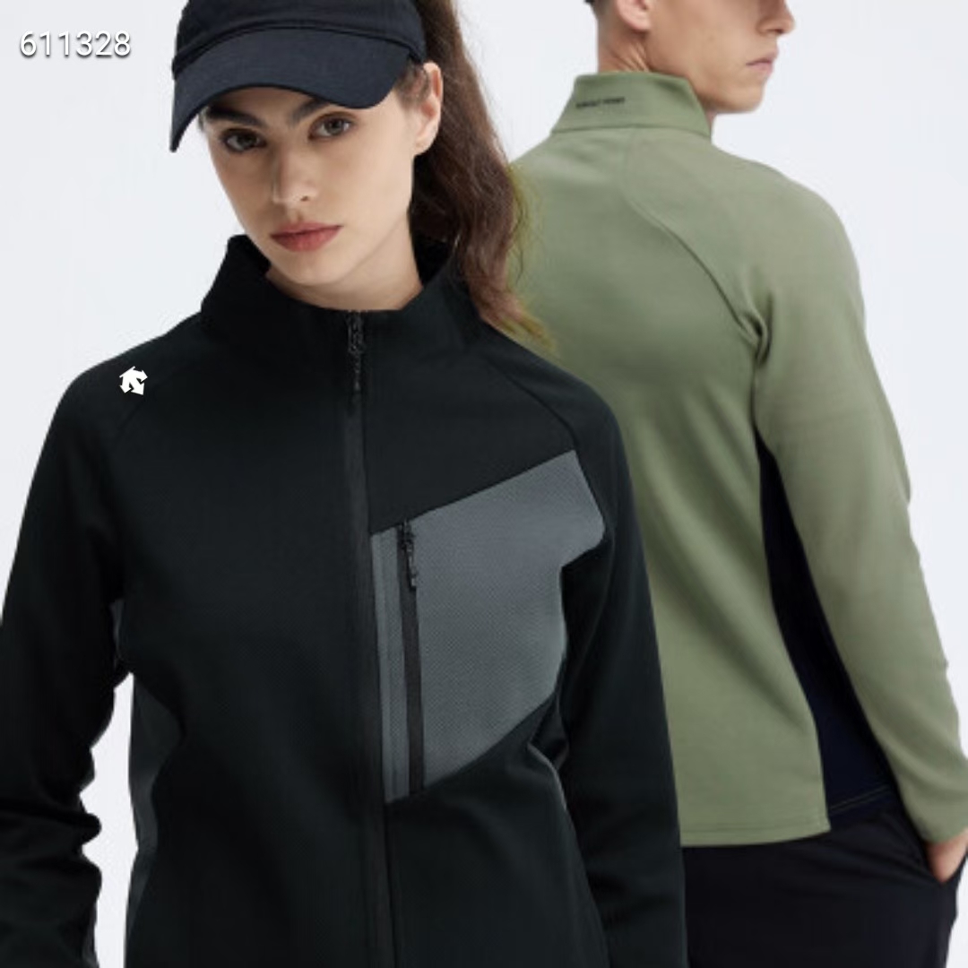 Descente Kleidung Mäntel & Jacken Online China
 Schwarz Grün Grau Weiß Spleißen Unisex Herbstsammlung Lässig