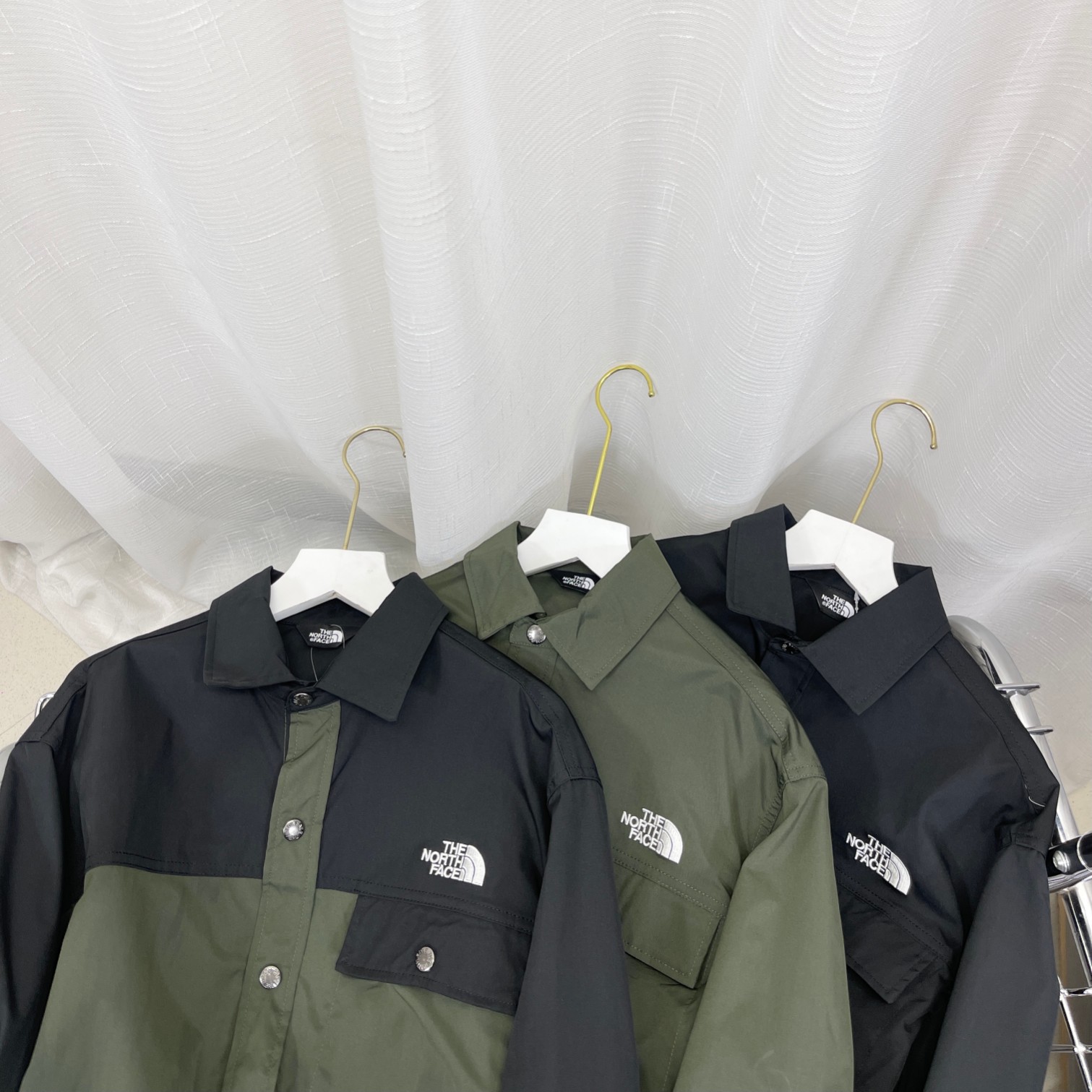 SY893# The North Face L/S Nuptse Shirt – Lightweight Air Fabric, Various Sizes and Colors - 图片 8