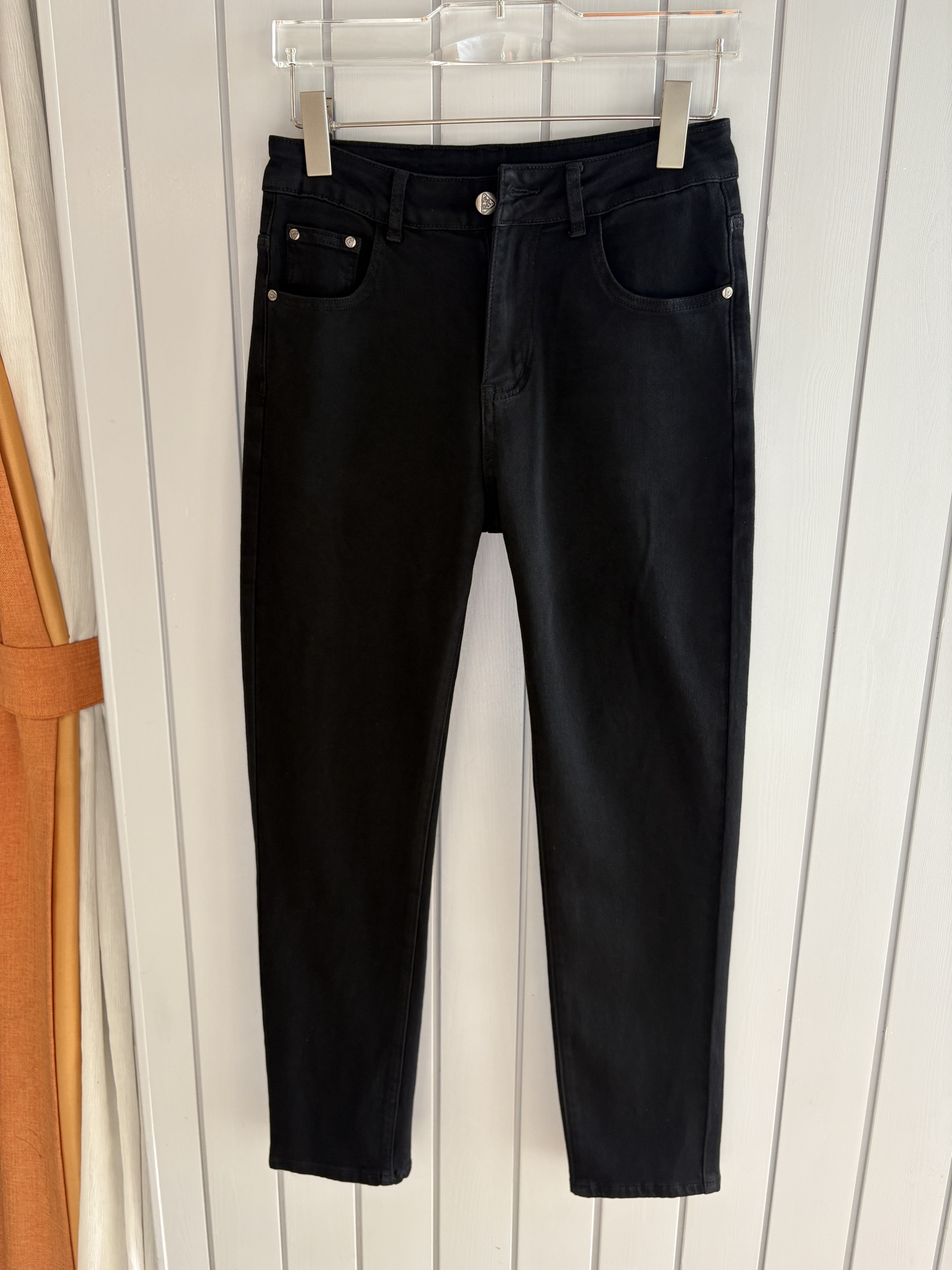 Prada Black Denim Jeans with Embroidered Logo Detail, Sizes 28-38 4 i1749351436191 1670 0 2