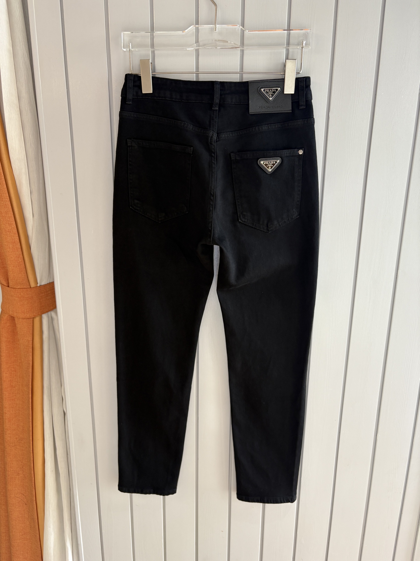 Prada Black Denim Jeans with Embroidered Logo Detail, Sizes 28-38 5 i1749351436202 5067 0 3