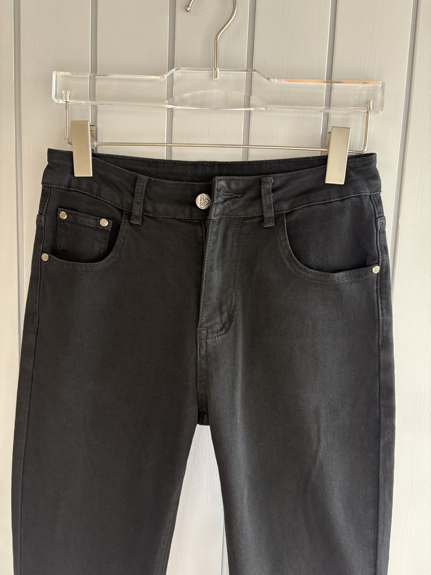 Prada Black Denim Jeans with Embroidered Logo Detail, Sizes 28-38 6 i1749351437999 9501 0 4